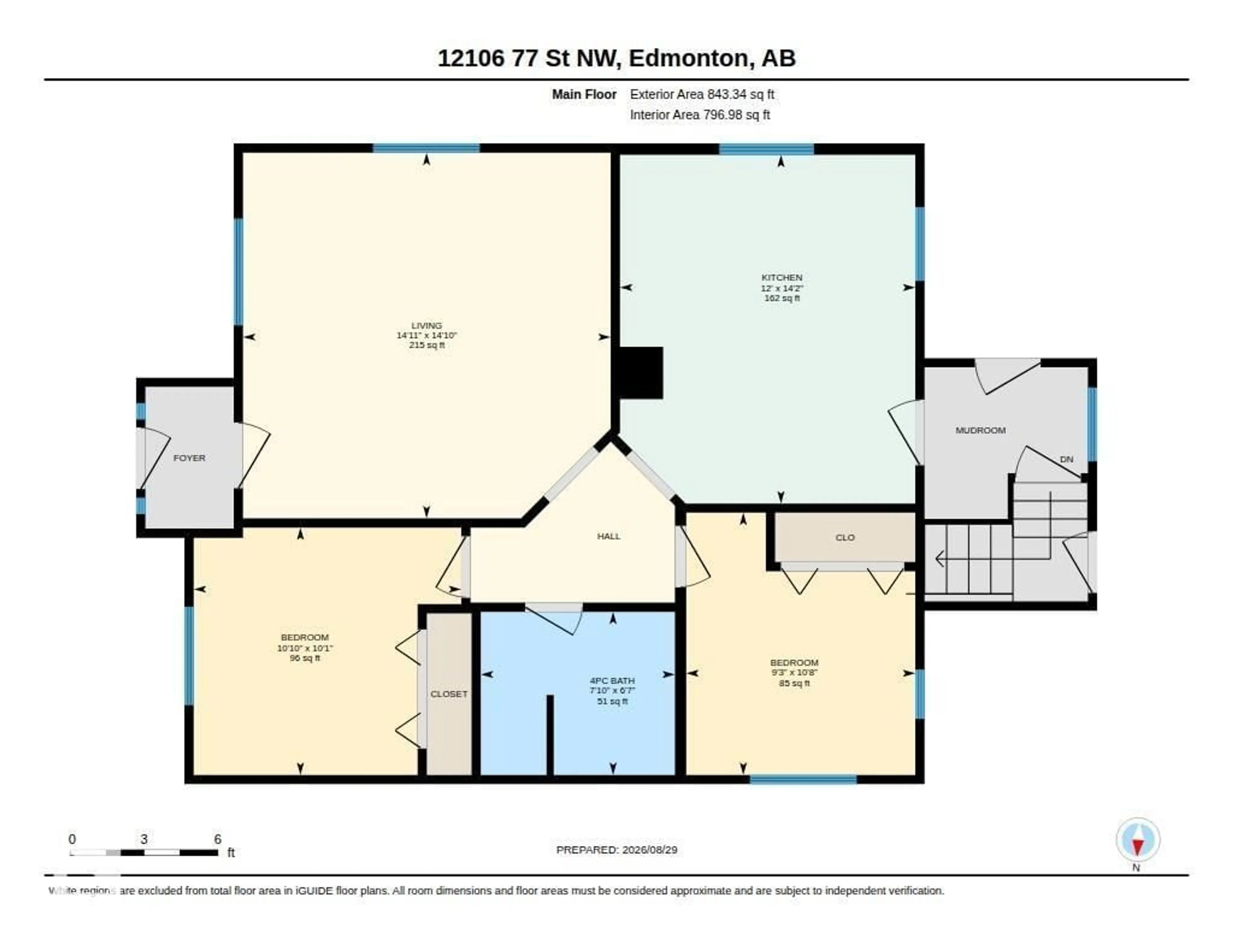 Floor plan for NW - 12106 77 ST, Edmonton Alberta T5B2G8