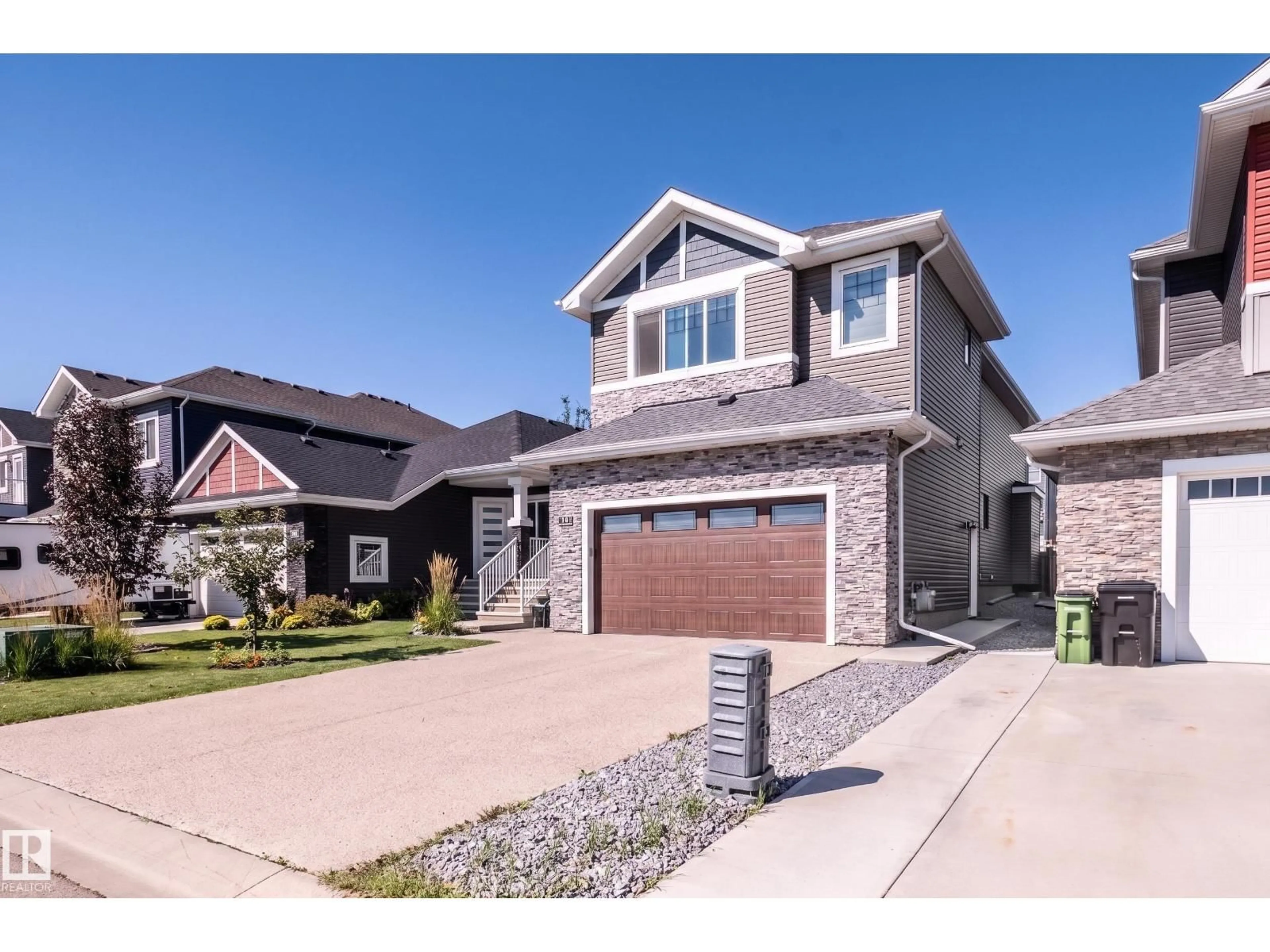 Home with brick exterior material, street for 3711 HUMMINGBIRD WY, Edmonton Alberta T5S0M9