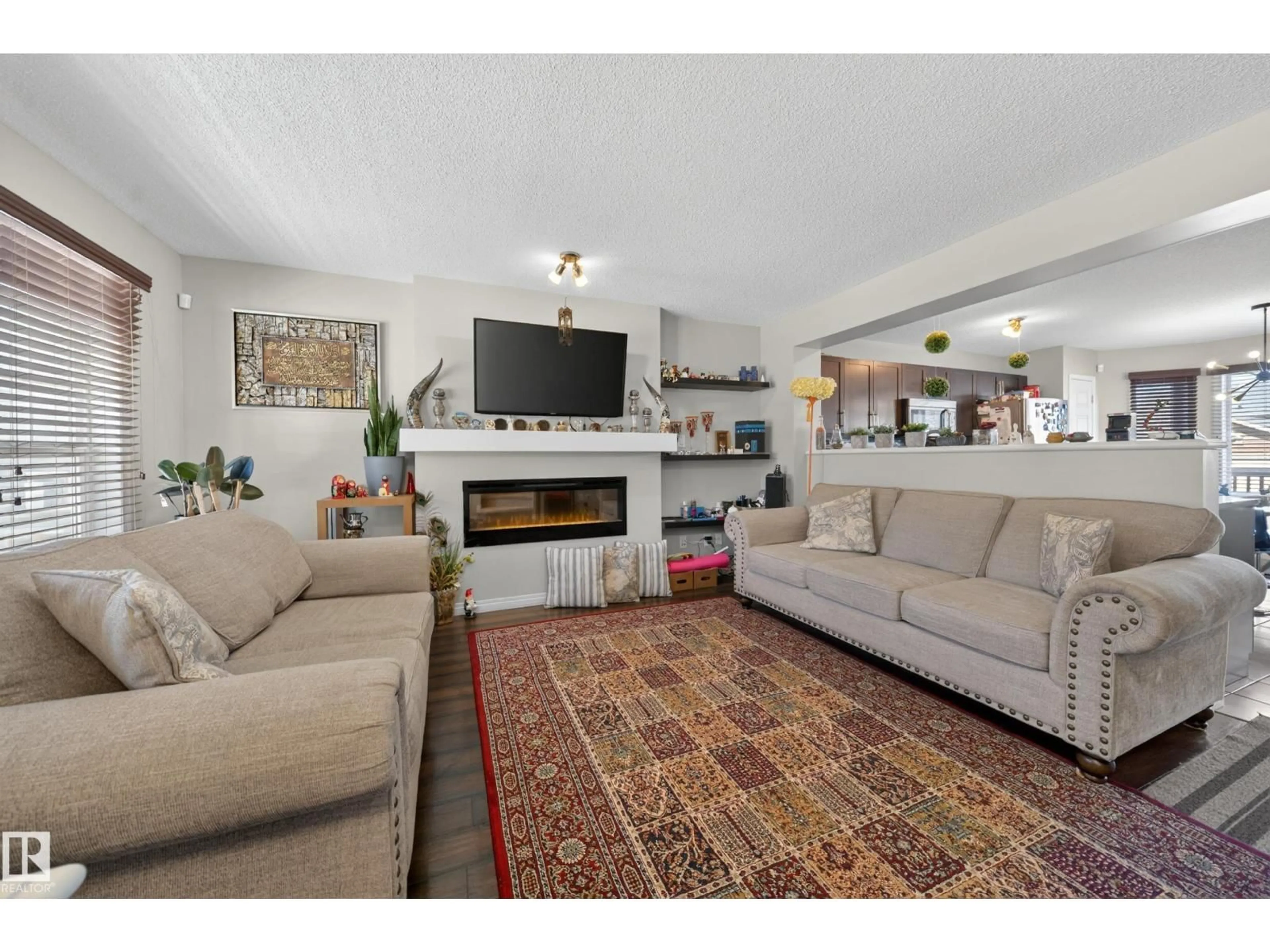 Living room with furniture, unknown for SW - 4680 CRABAPPLE RUN RU, Edmonton Alberta T6X0Y8