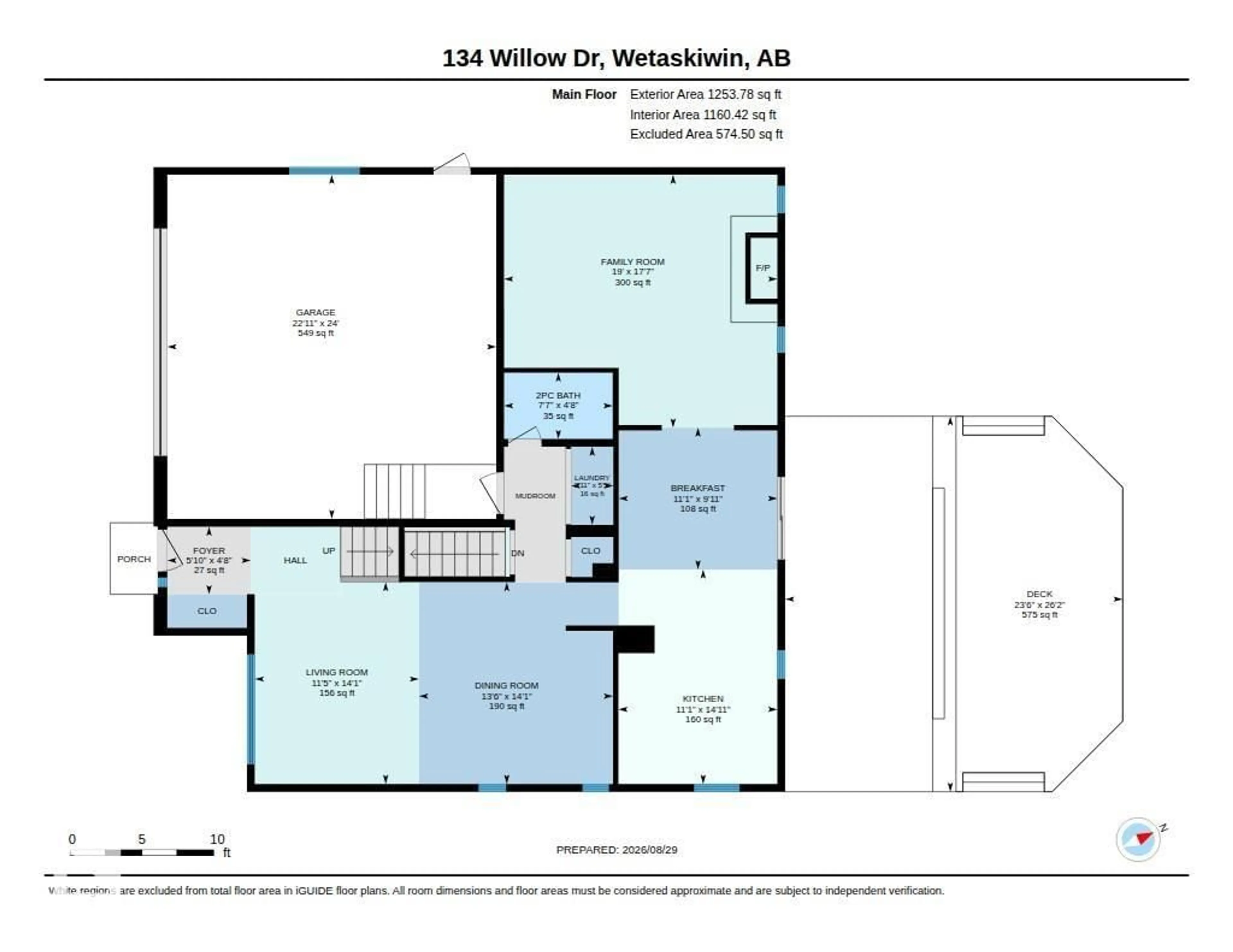 Floor plan for 134 WILLOW DRIVE, Wetaskiwin Alberta T9A2X5