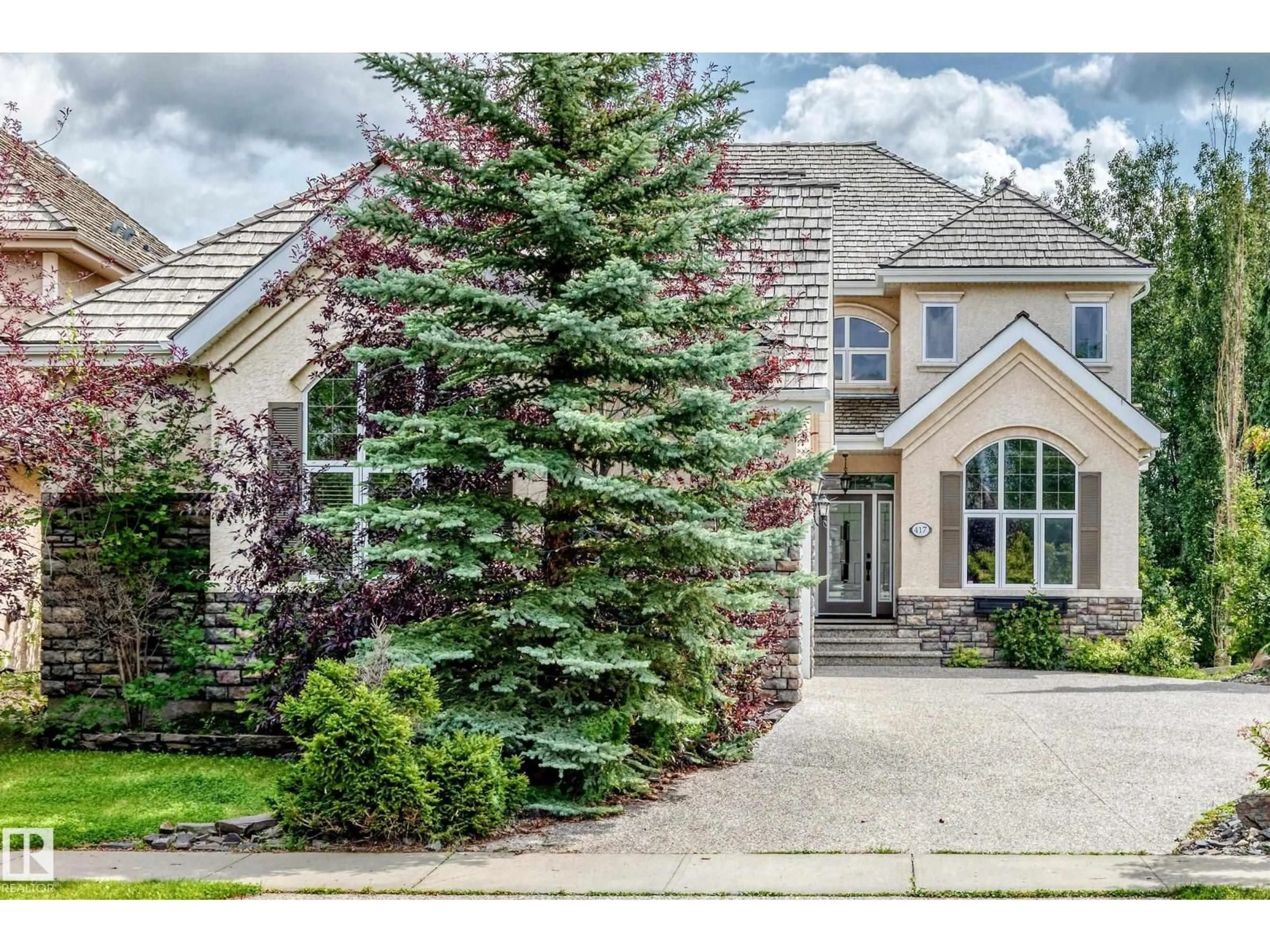 Home with brick exterior material, street for 417 CALDWELL PL, Edmonton Alberta T6M2X3