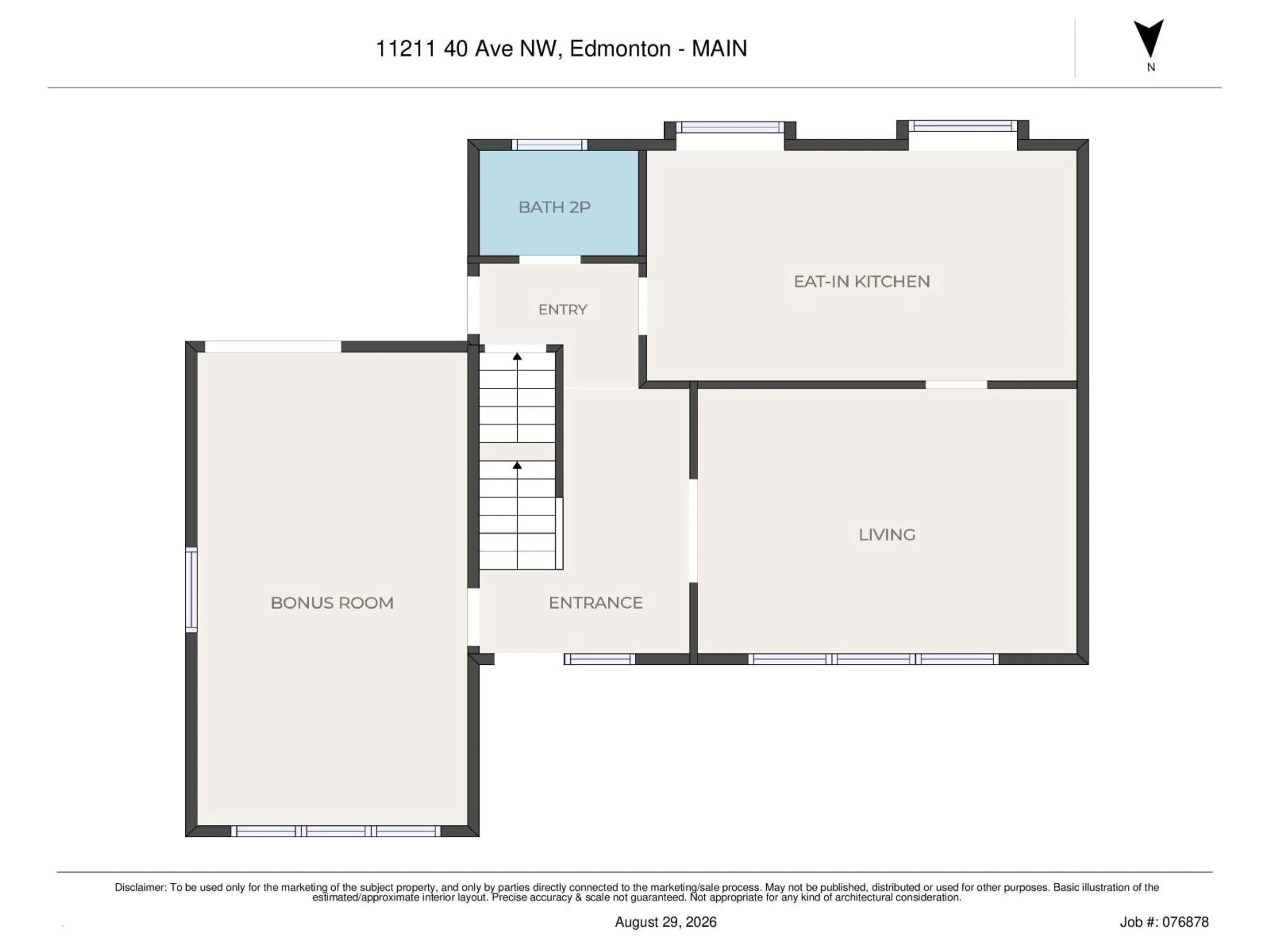 Floor plan for 11211 40 AV, Edmonton Alberta T6J0P9
