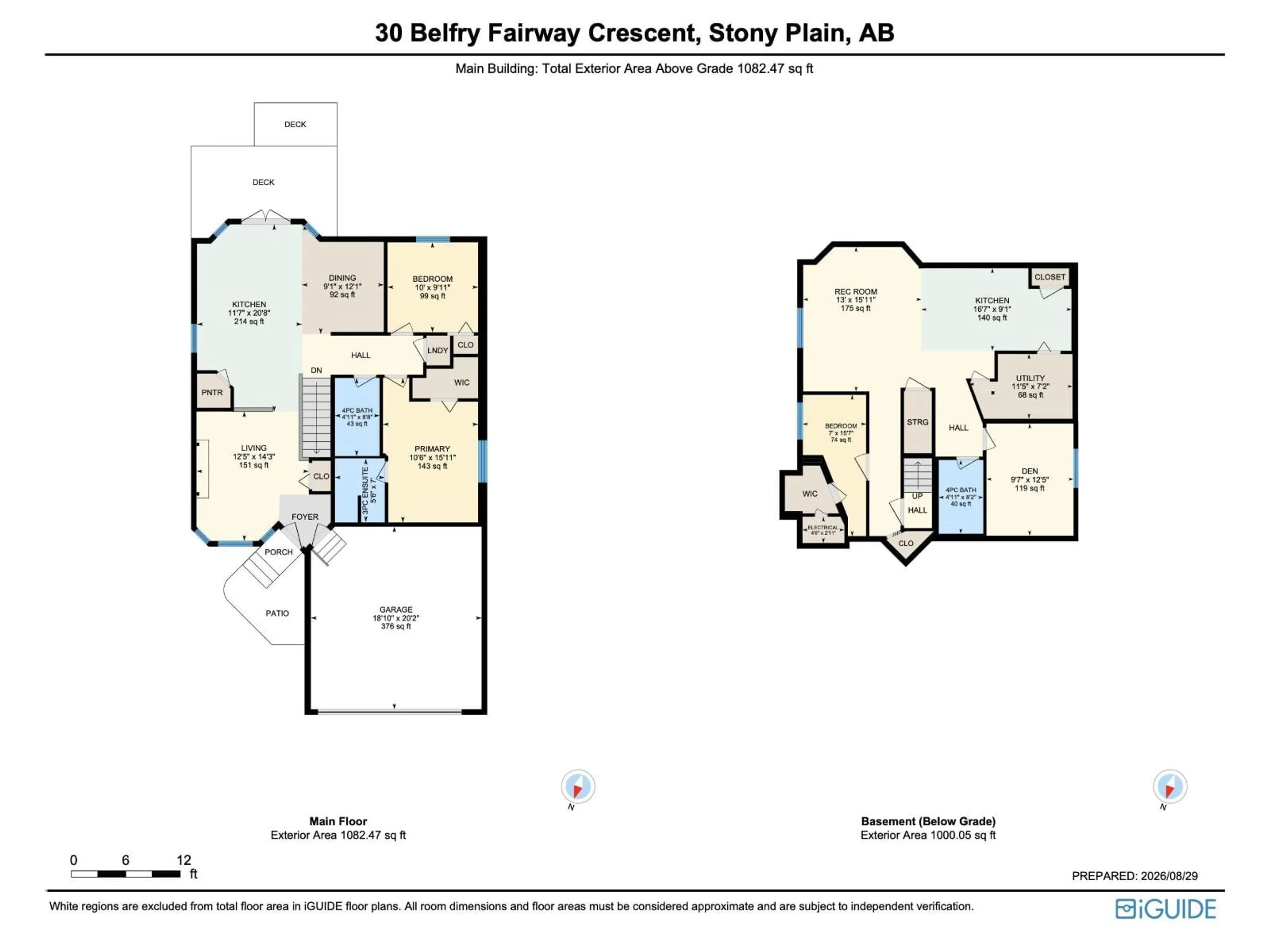 Floor plan for 30 BELFRY FAIRWAY, Stony Plain Alberta T7Z2X2