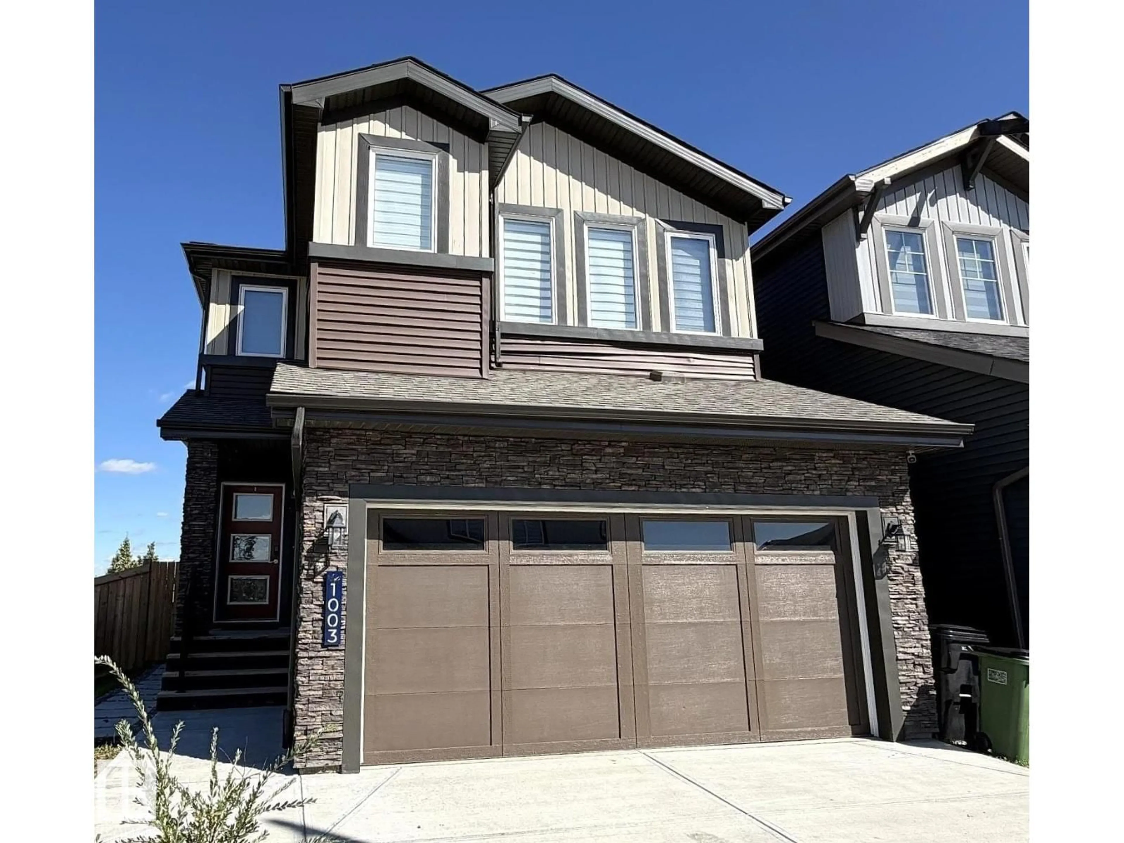 Home with vinyl exterior material, street for 1003 GOLDFINCH WY, Edmonton Alberta T5S0P9