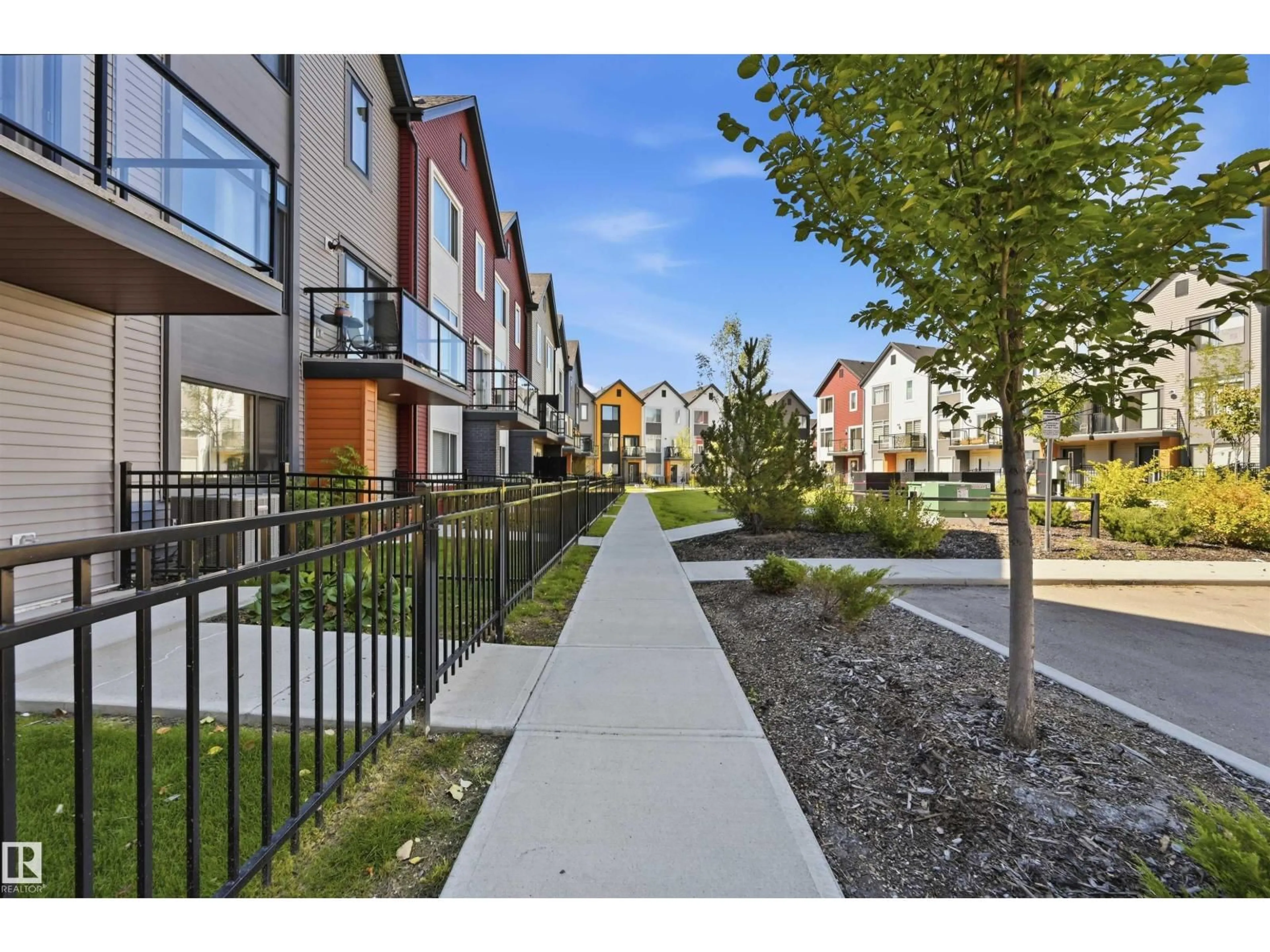 Patio, street for #91 - 1010 RABBIT HILL RD, Edmonton Alberta T6W4G7