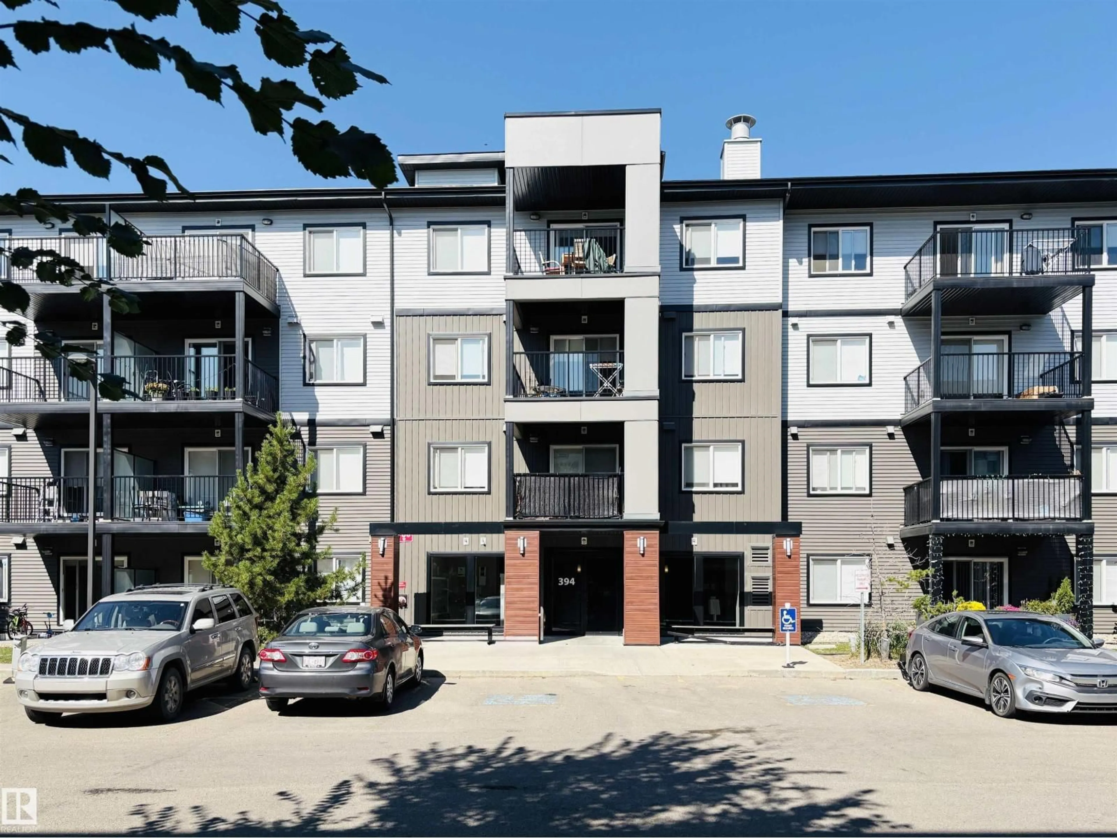 A pic from outside/outdoor area/front of a property/back of a property/a pic from drone, building for 203 - 394 WINDERMERE RD, Edmonton Alberta T6W0R1