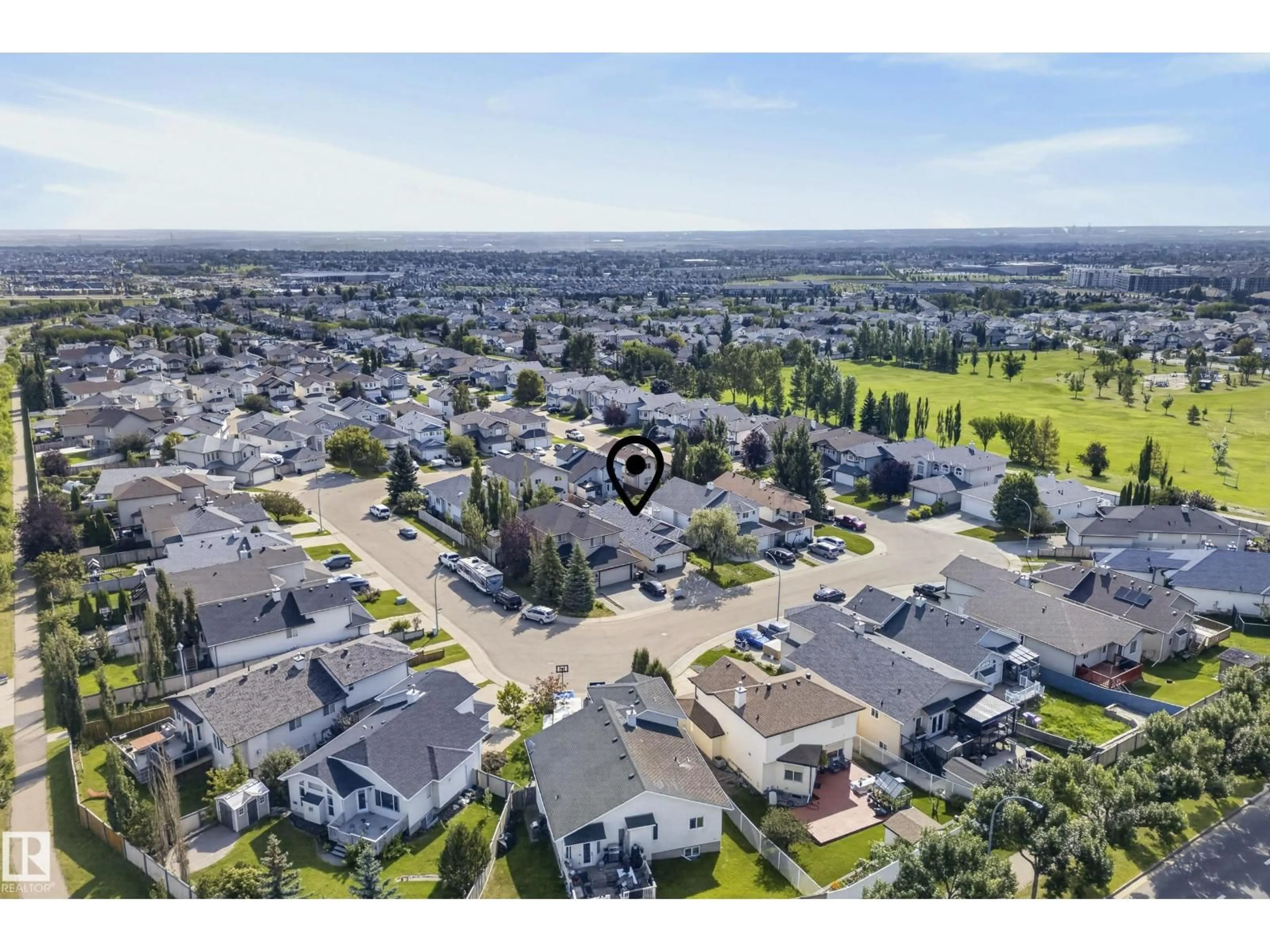 A pic from outside/outdoor area/front of a property/back of a property/a pic from drone, unknown for 15213 49A ST, Edmonton Alberta T5Y3C2
