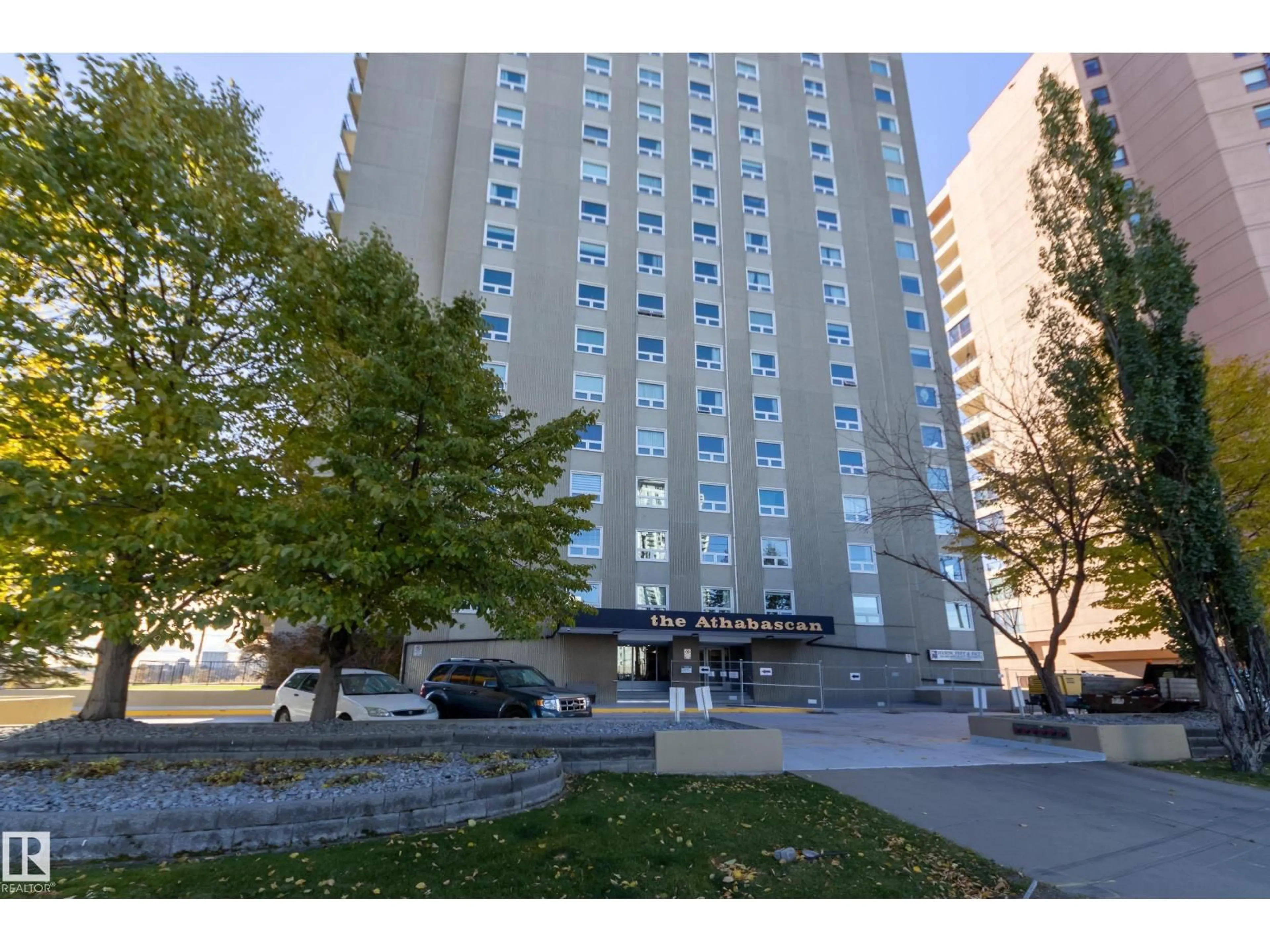 Patio, street for 12303 - 1101 JASPER AV, Edmonton Alberta T5N3K7
