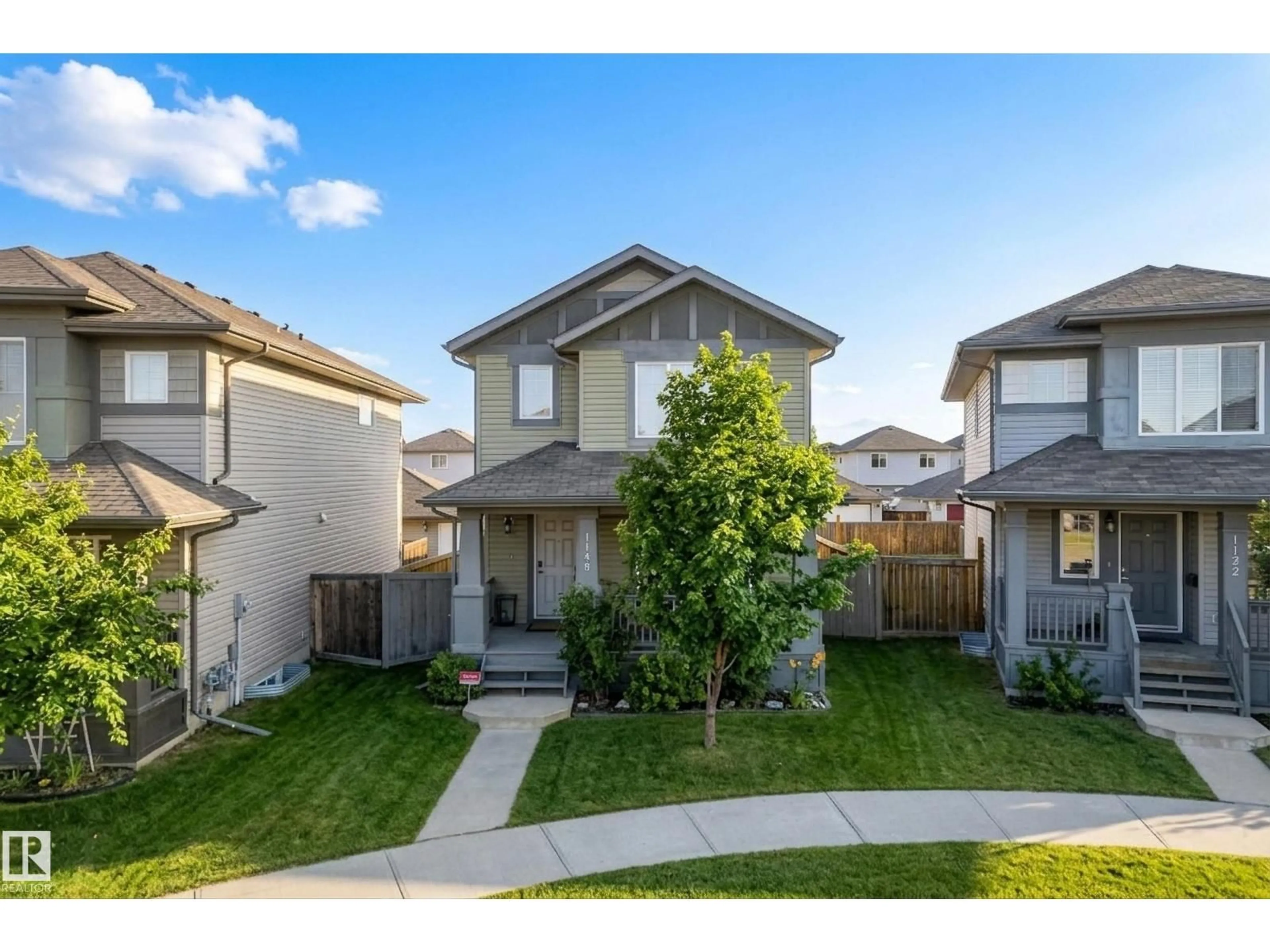 A pic from outside/outdoor area/front of a property/back of a property/a pic from drone, street for 1148 35 AV, Edmonton Alberta T6T0J6