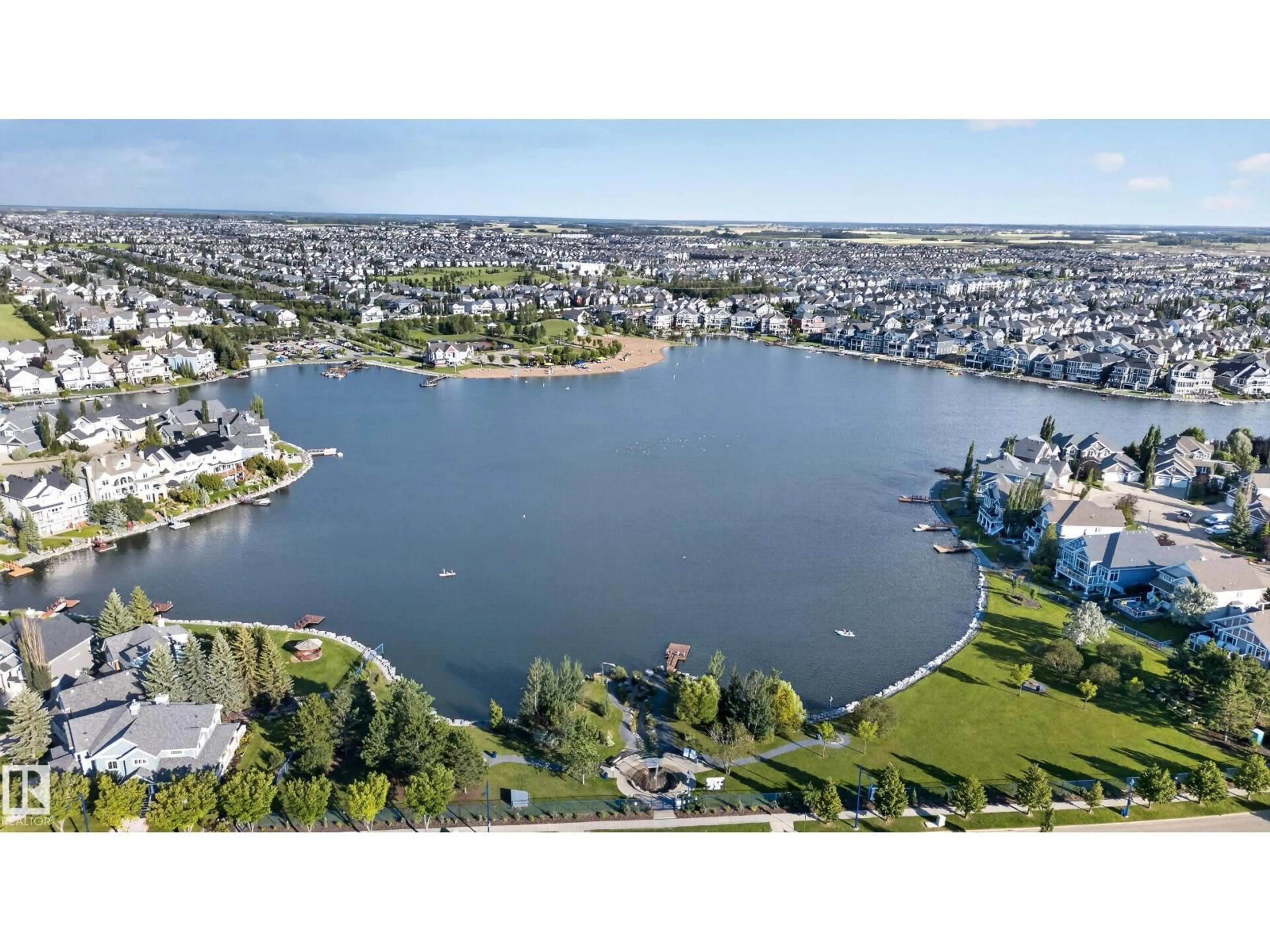 A pic from outside/outdoor area/front of a property/back of a property/a pic from drone, water/lake/river/ocean view for SW - 1332 72 ST, Edmonton Alberta T6X0H2