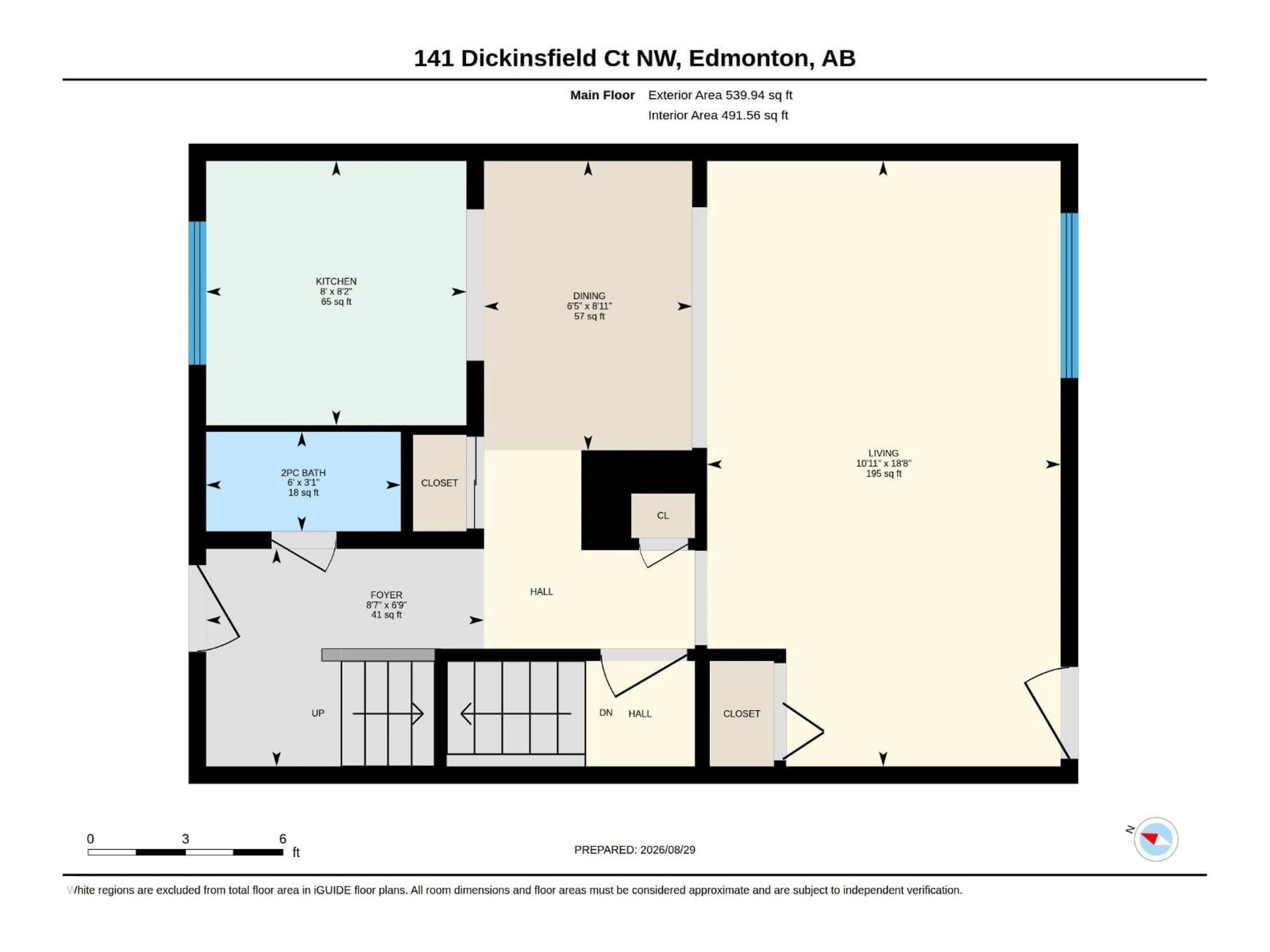 Floor plan for 141 DICKINSFIELD CO, Edmonton Alberta T5E5V8