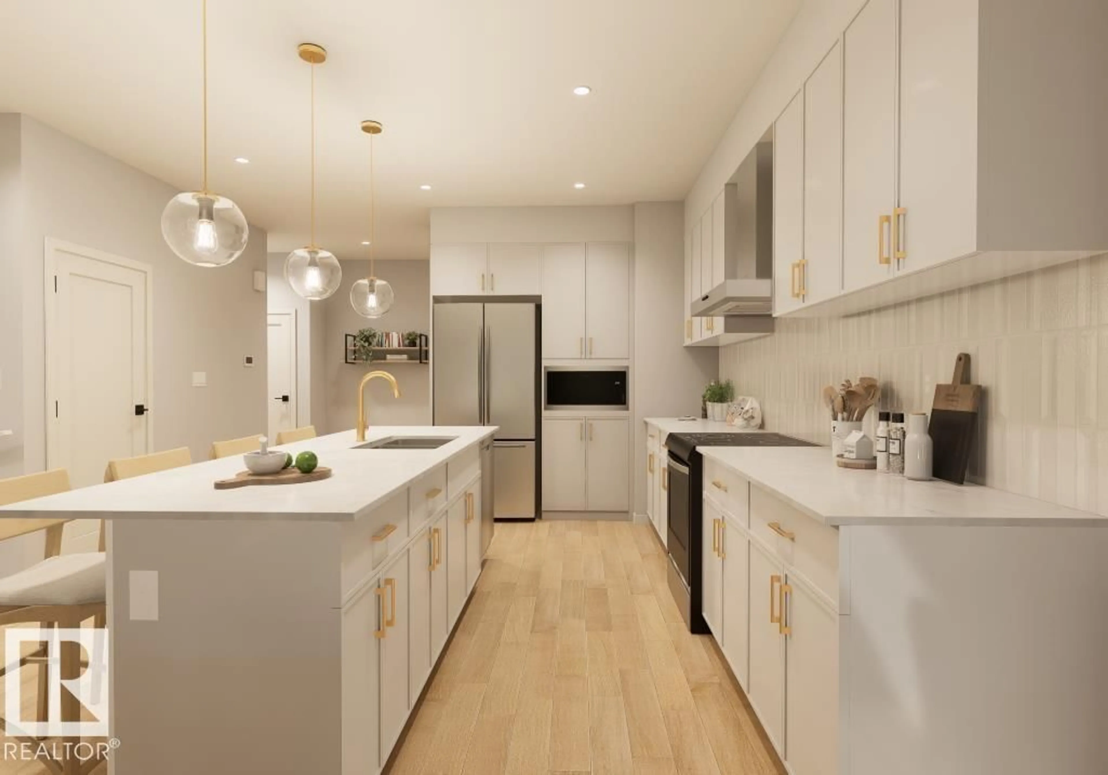 Open concept kitchen, unknown for SW - 15856 27 AV, Edmonton Alberta T6W5K4