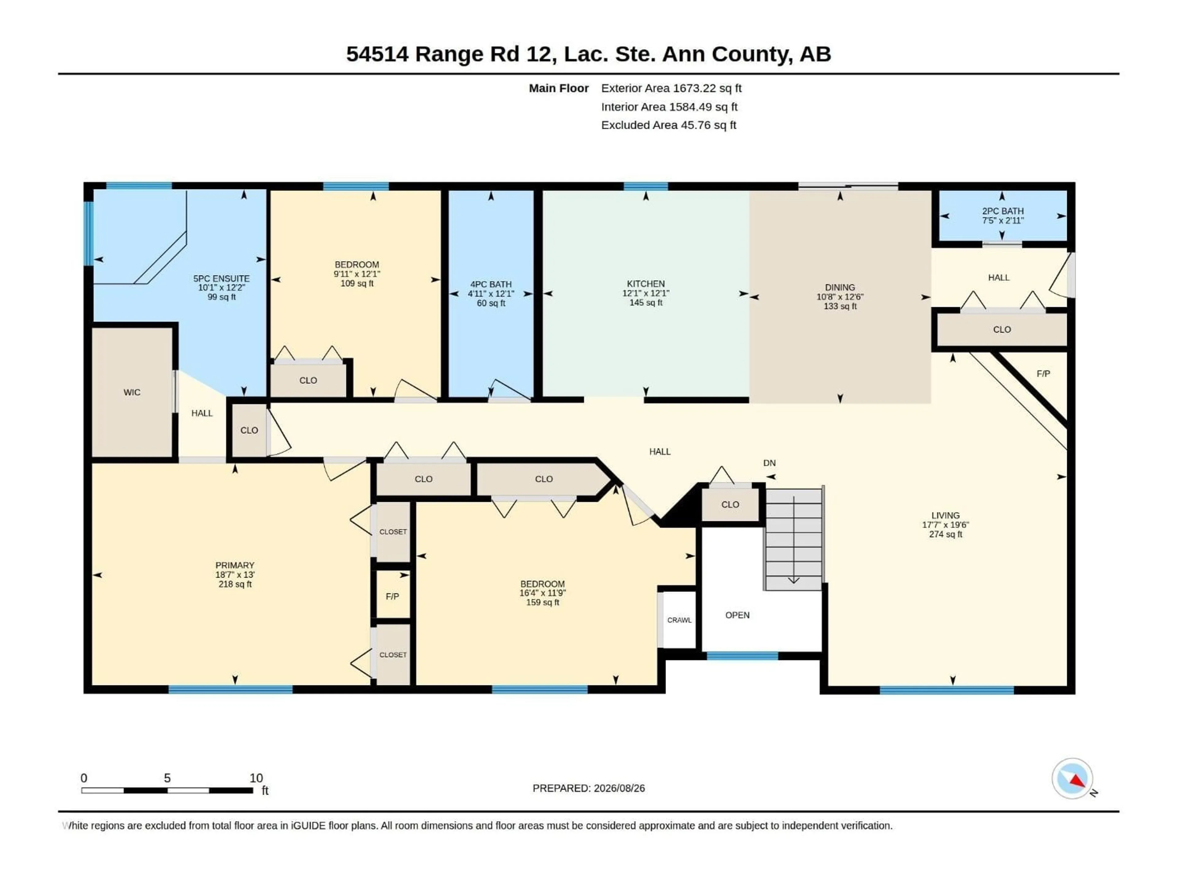 Floor plan for 54514 - 20 RGE ROAD 12, Rural Lac Ste. Anne County Alberta T0E1V2
