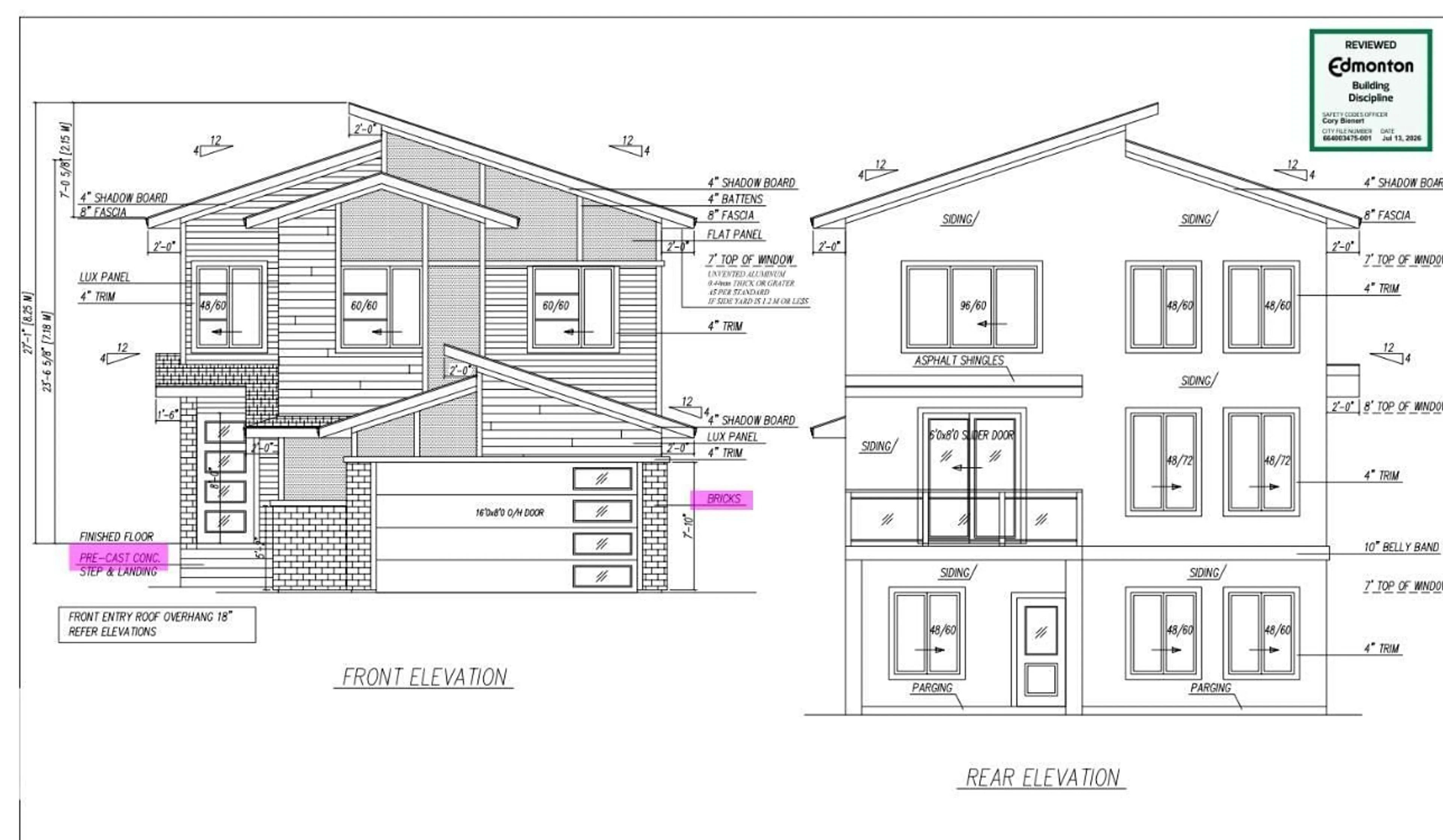 Floor plan for 9336 183 AV, Edmonton Alberta T5Z0V1