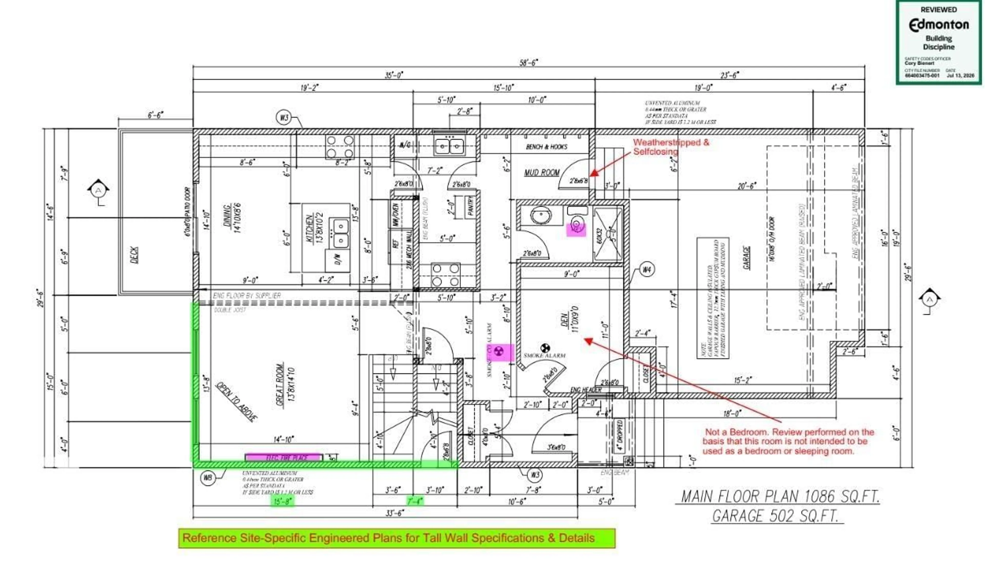 Floor plan for 9336 183 AV, Edmonton Alberta T5Z0V1