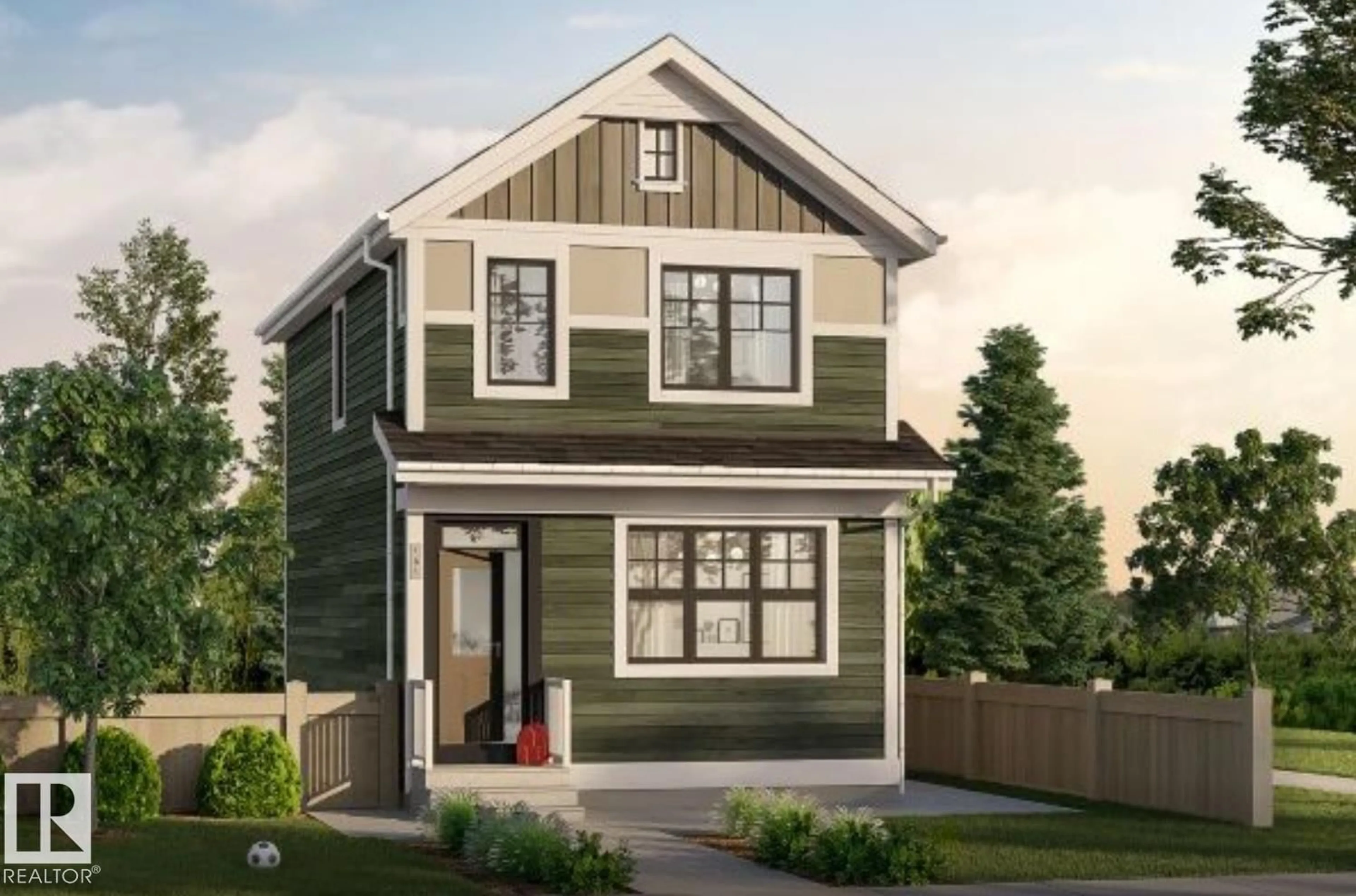 Home with vinyl exterior material, street for 6281 175A AV, Edmonton Alberta T5Y4A5