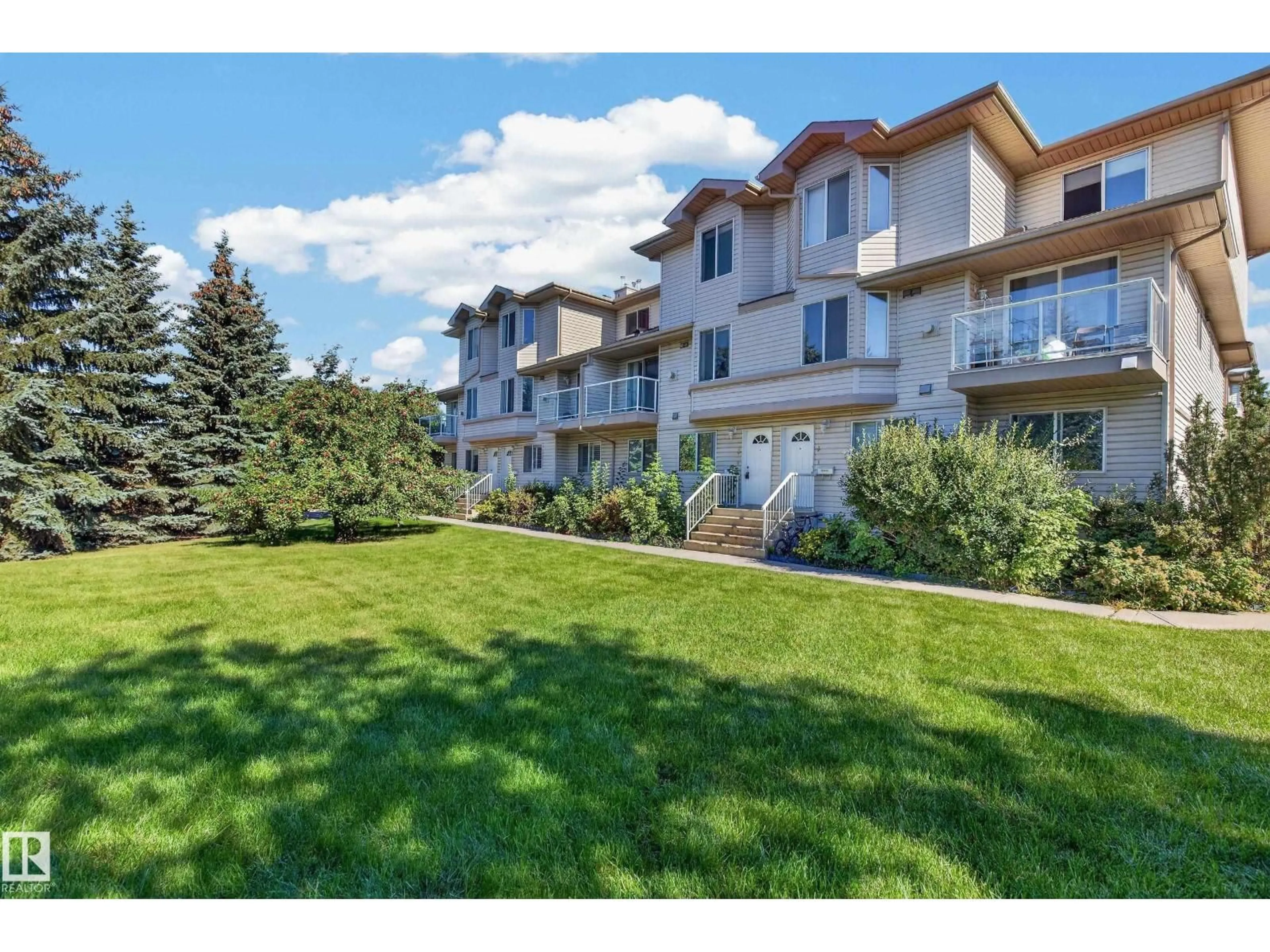 A pic from outside/outdoor area/front of a property/back of a property/a pic from drone, mountain view for #3 - 2505 42 ST, Edmonton Alberta T6L7G8