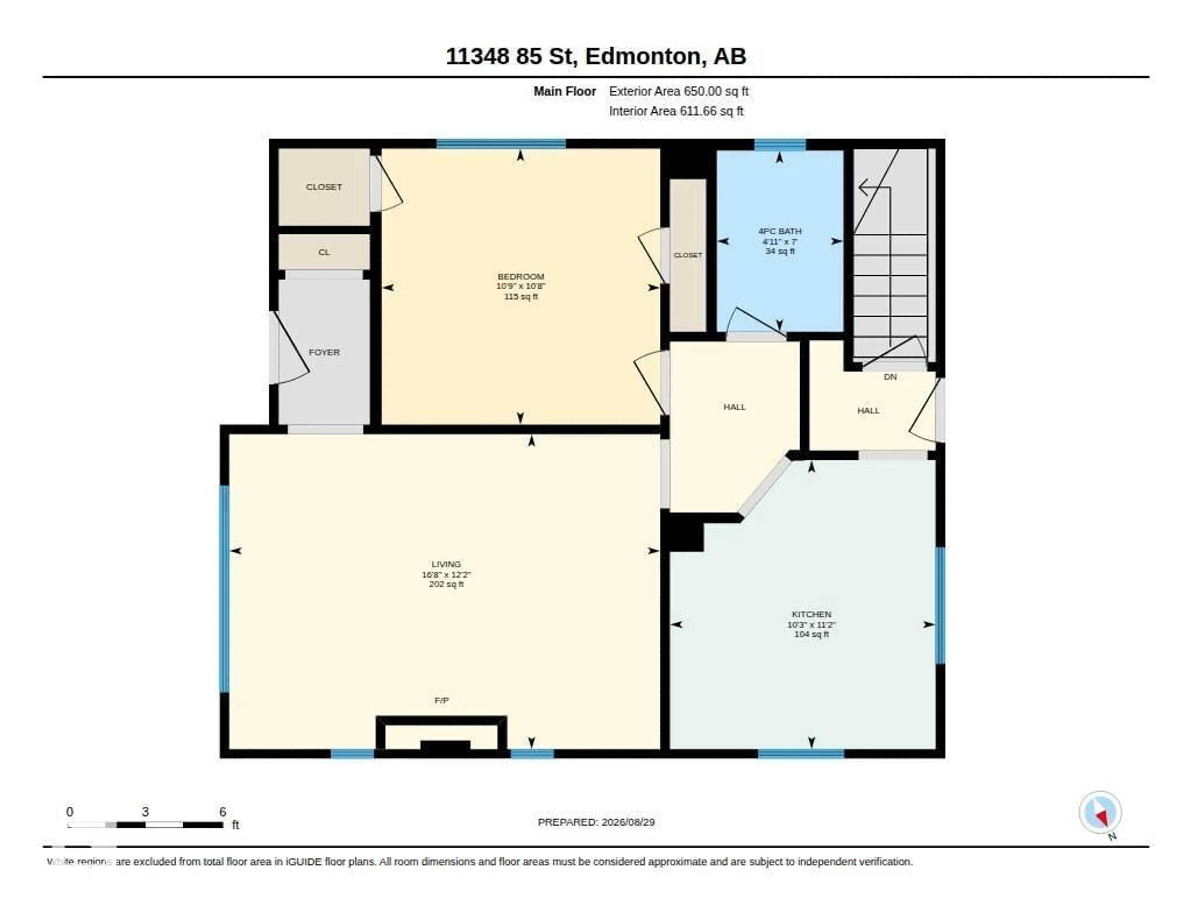 Floor plan for NW - 11348 85 ST, Edmonton Alberta T5B3C8