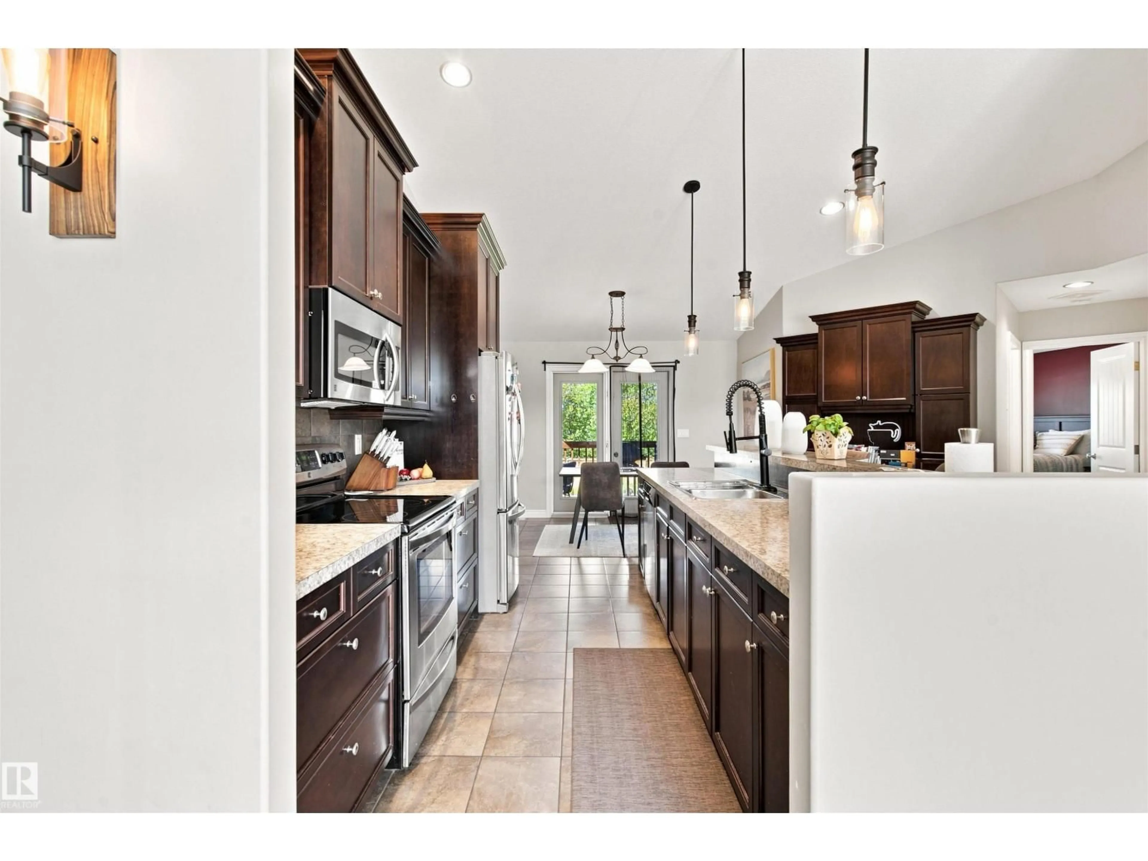 Open concept kitchen, ceramic/tile floor for 4806 53 STREET, Glendon Alberta T0A1P0