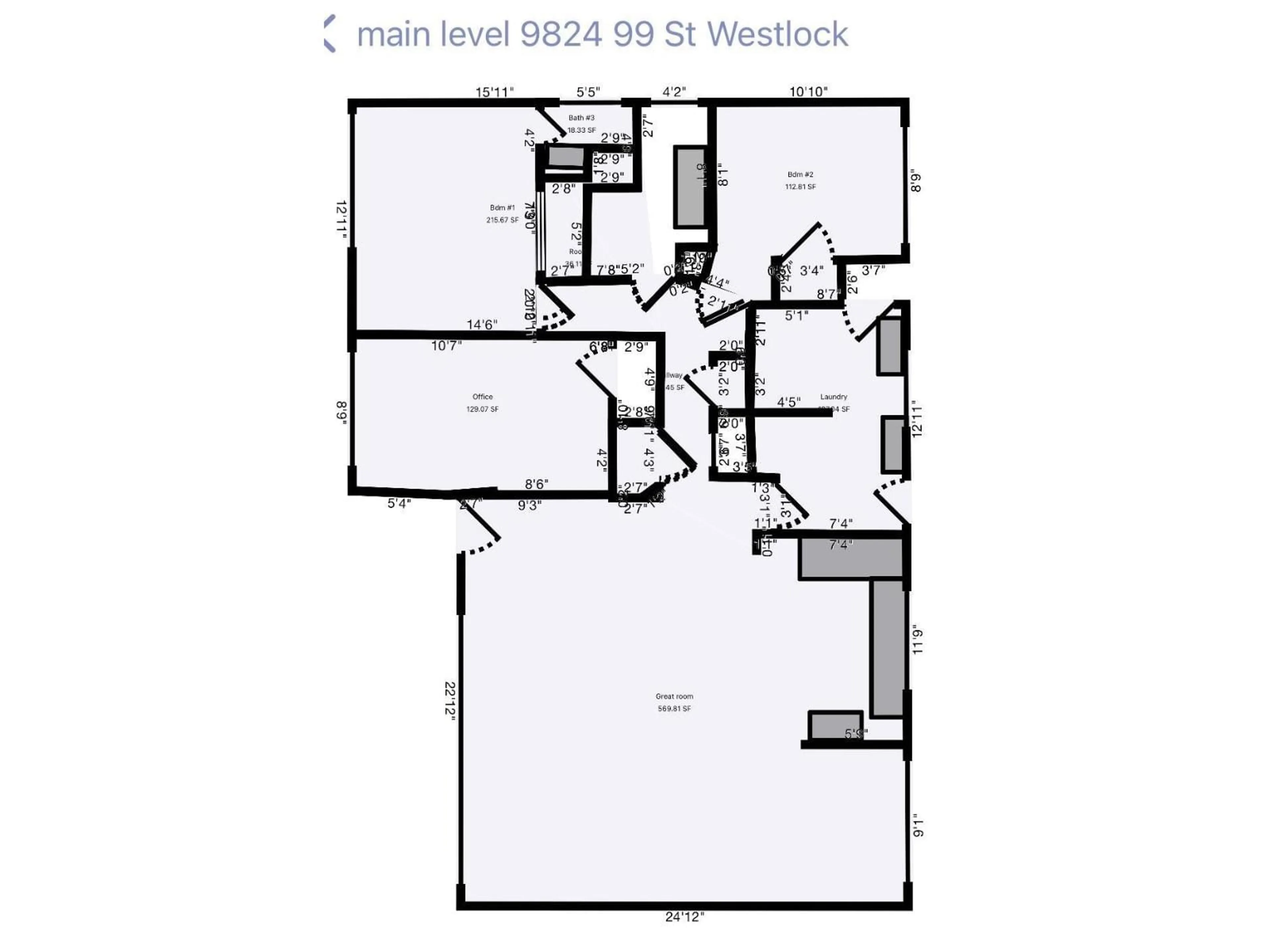Floor plan for 9824 99 ST, Westlock Alberta T7P1Y7