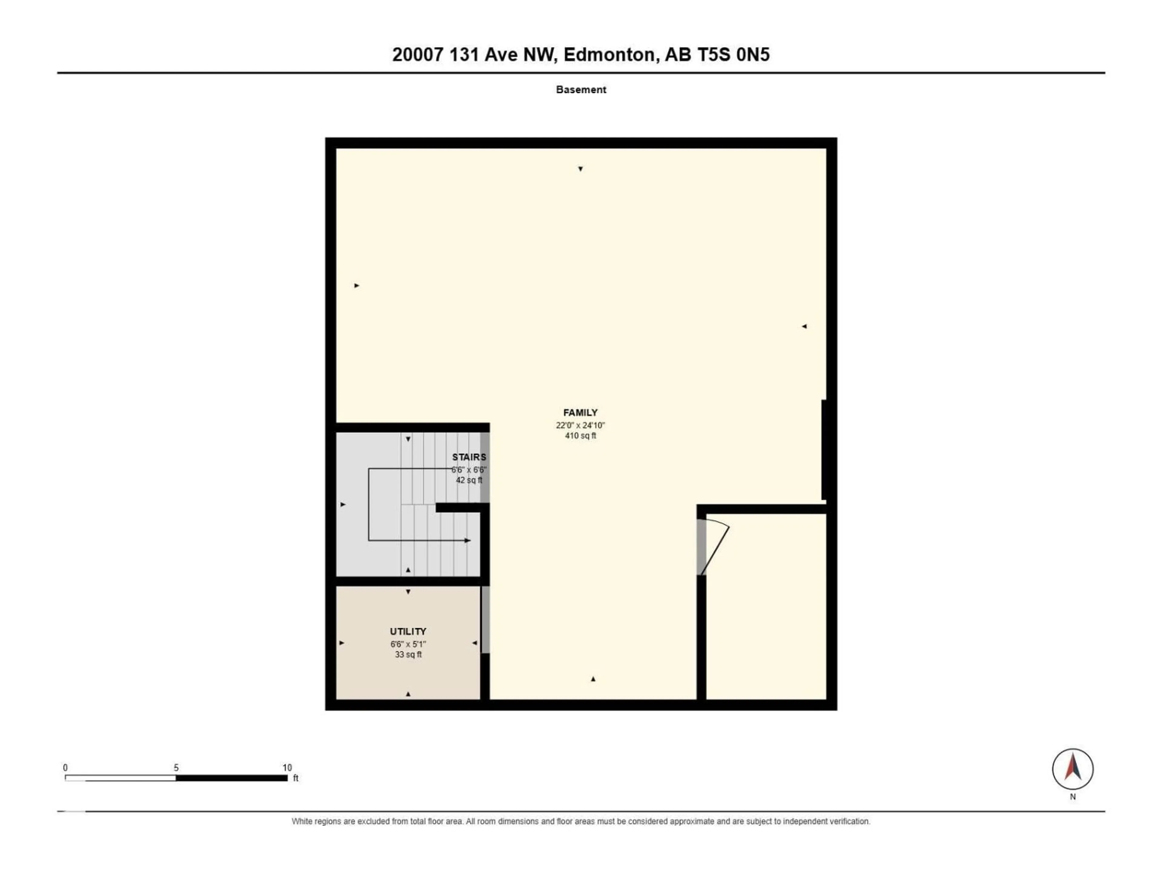 Floor plan for NW - 20007 131 AV, Edmonton Alberta T5S0E1