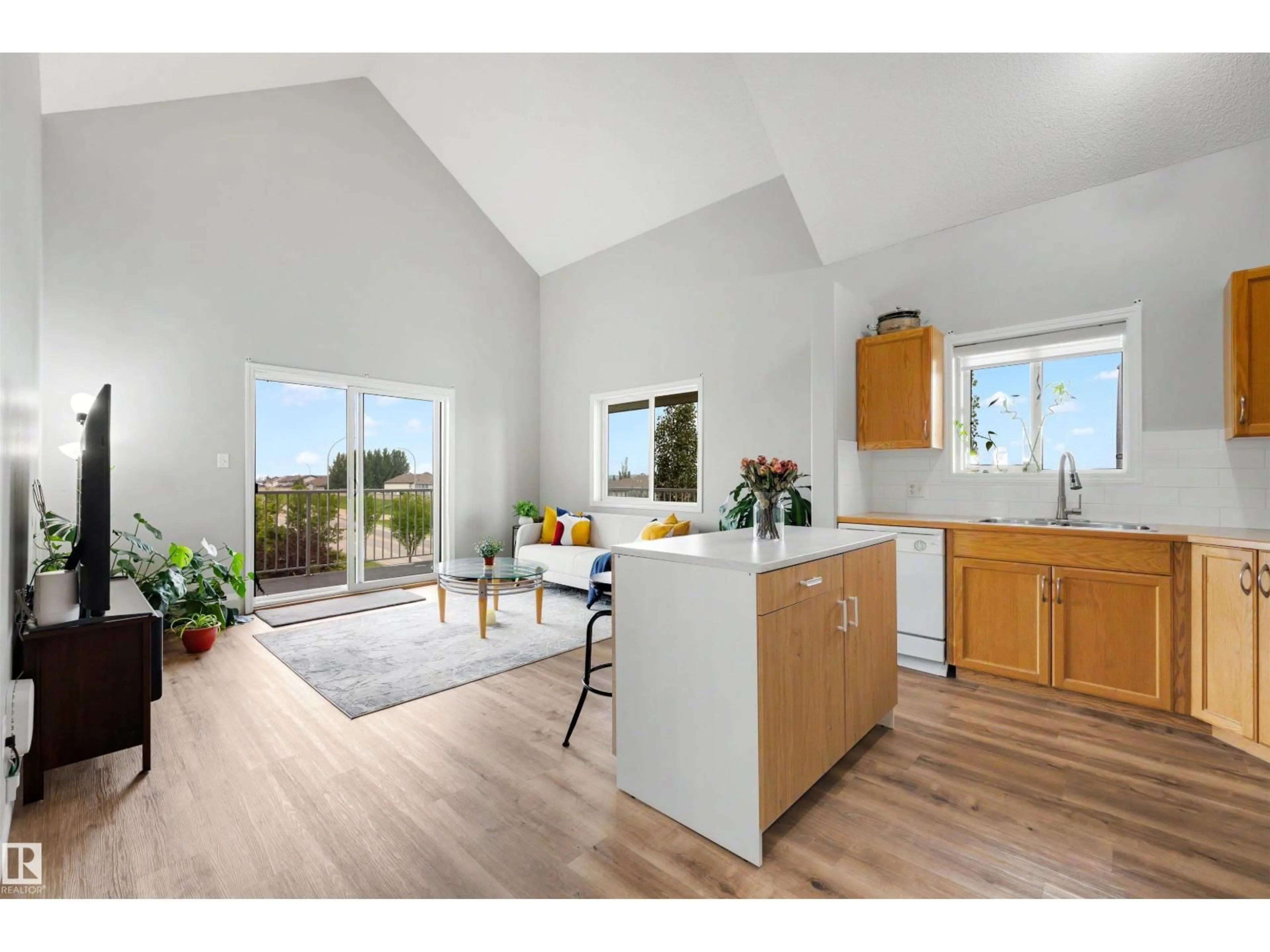 Open concept kitchen, unknown for #427 - 3425 19 ST, Edmonton Alberta T6T2B5
