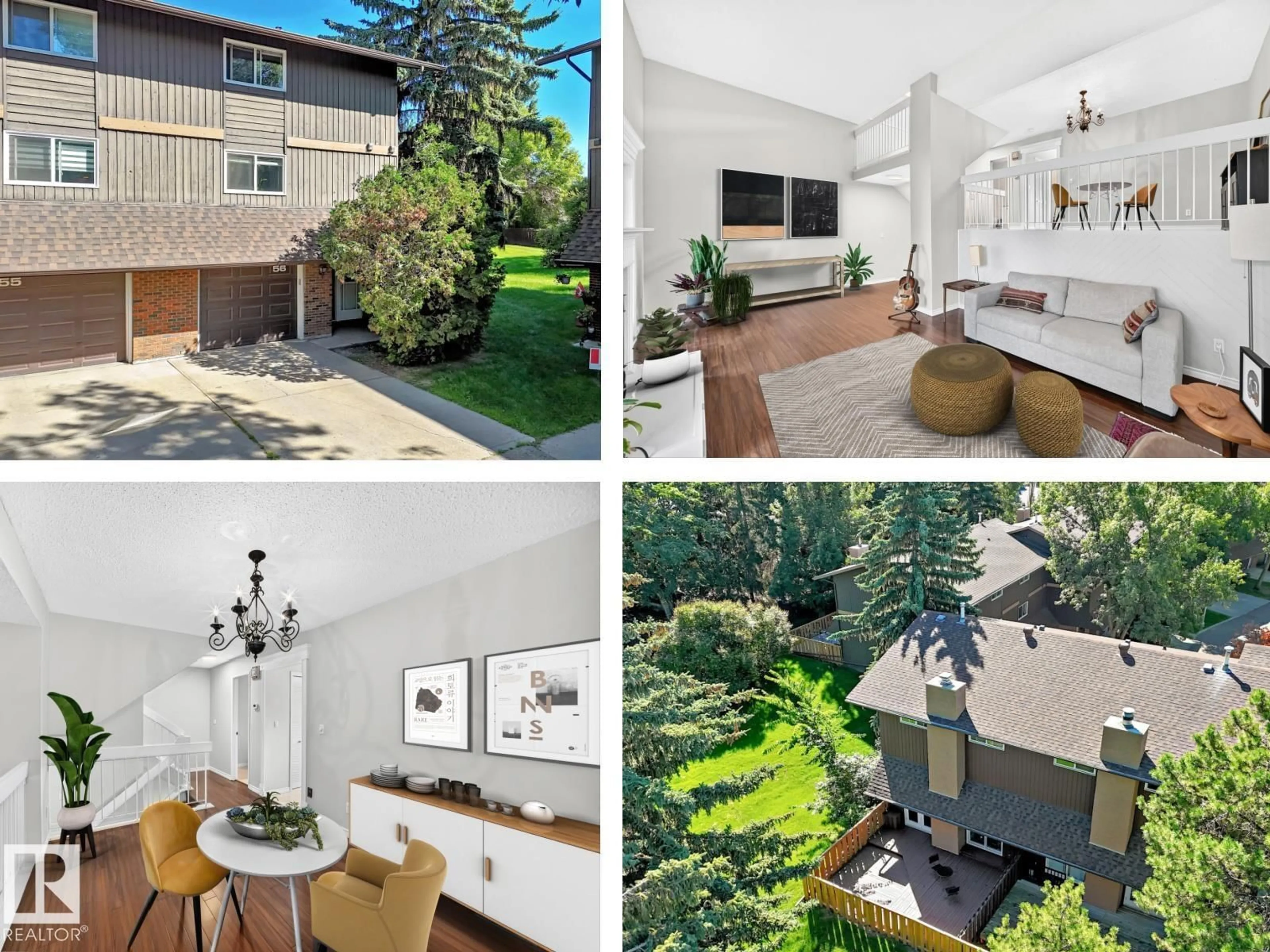 A pic from outside/outdoor area/front of a property/back of a property/a pic from drone, street for 56 GLAEWYN ES, St. Albert Alberta T8N2S5