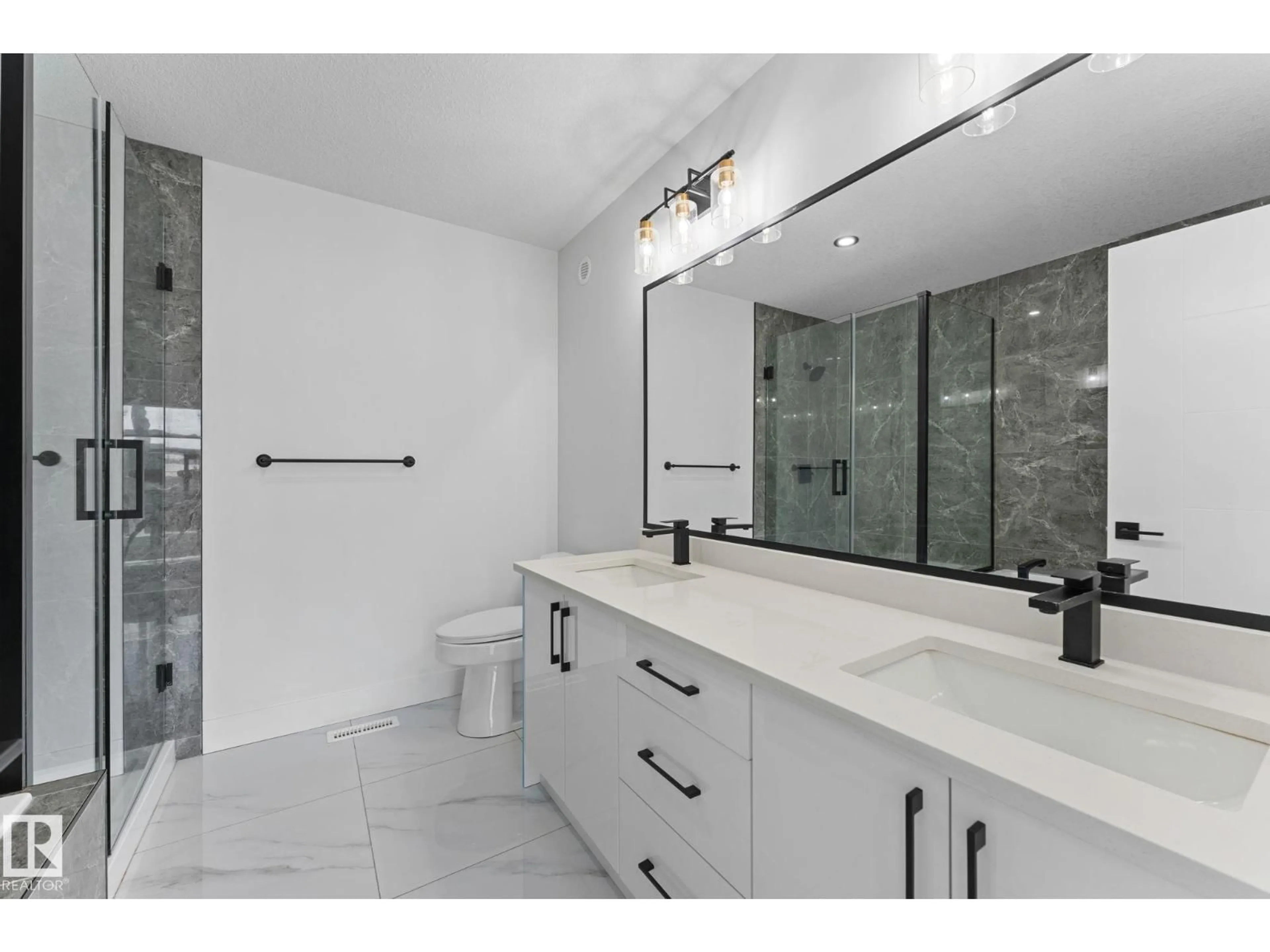 Contemporary bathroom, ceramic/tile floor for 3606 42 AV, Beaumont Alberta T4X3B3