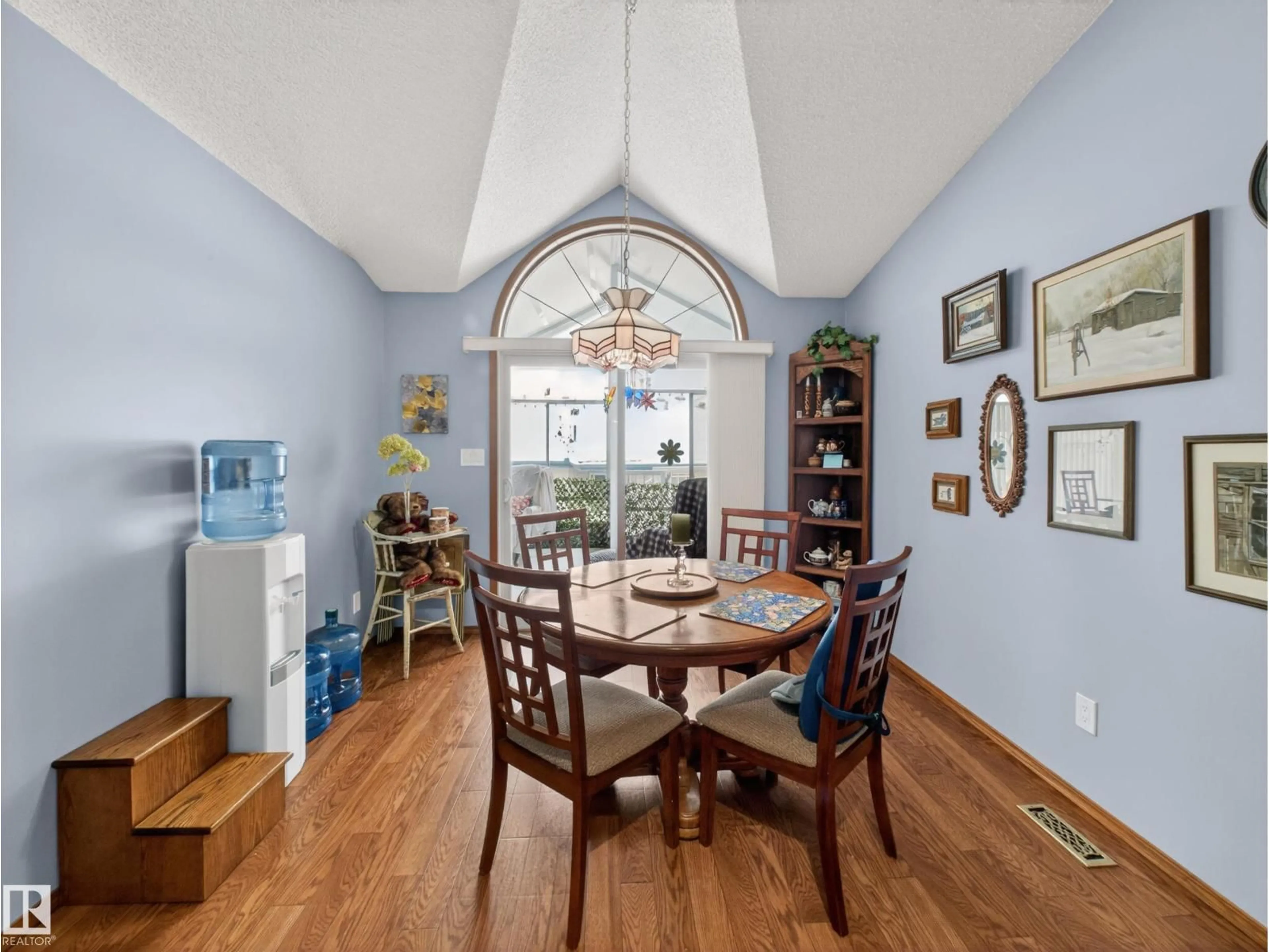 Dining room, wood/laminate floor for #7 - 85 GERVAIS RD, St. Albert Alberta T8N6H5