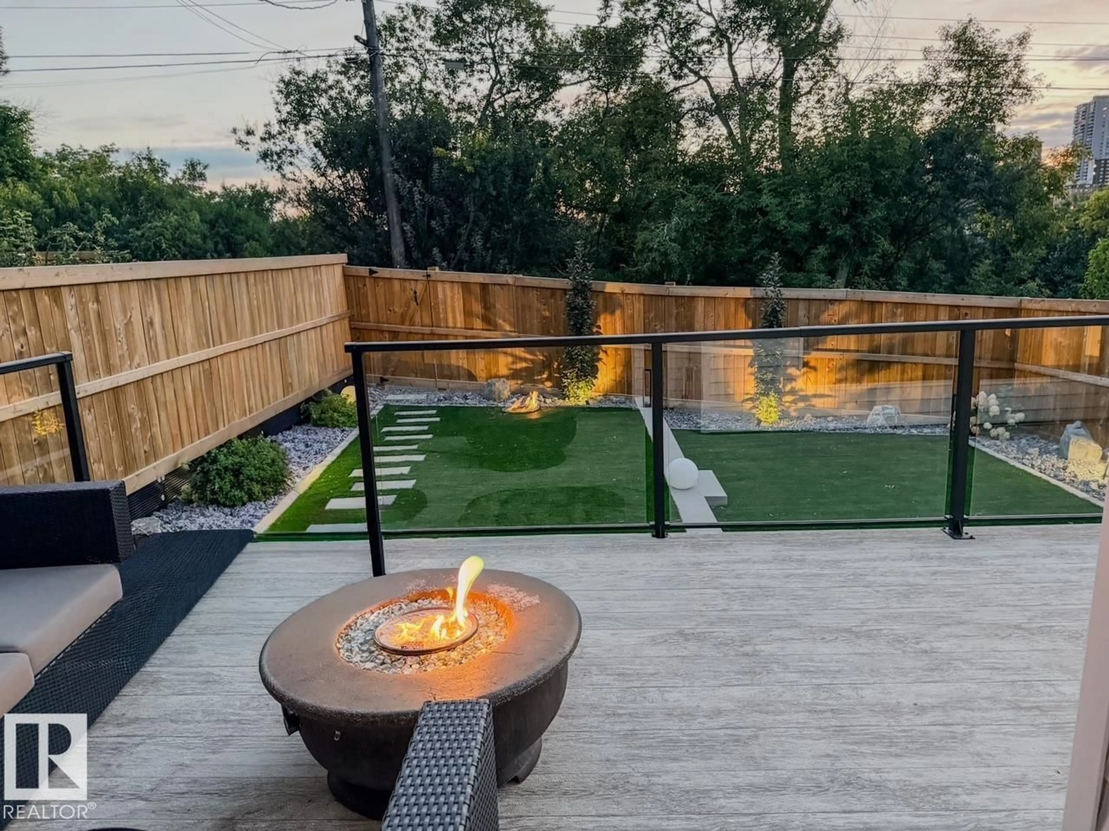 Patio, mountain view for NW - 9624 99A ST, Edmonton Alberta T6E3W8