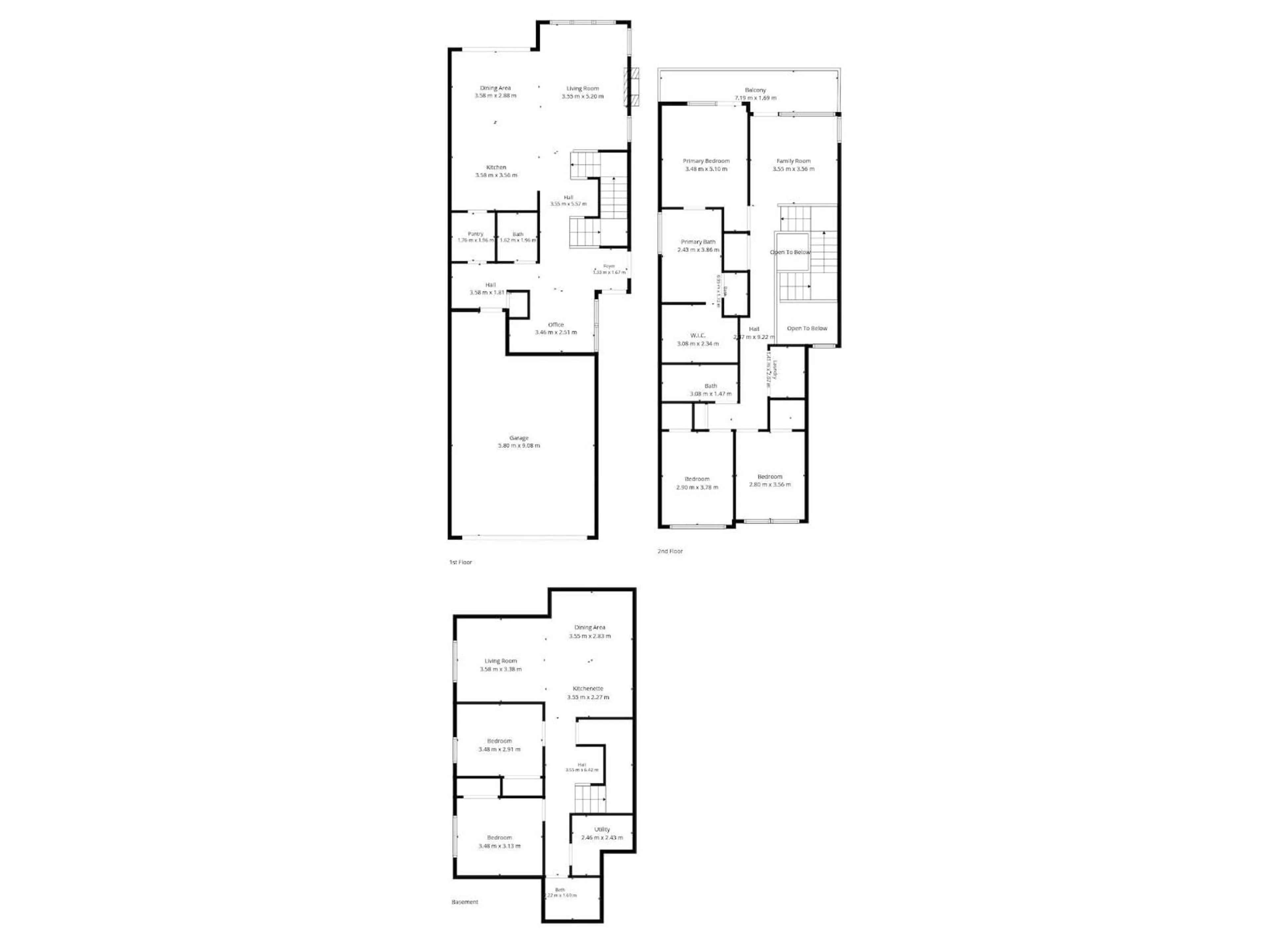 Floor plan for NW - 9624 99A ST, Edmonton Alberta T6E3W8