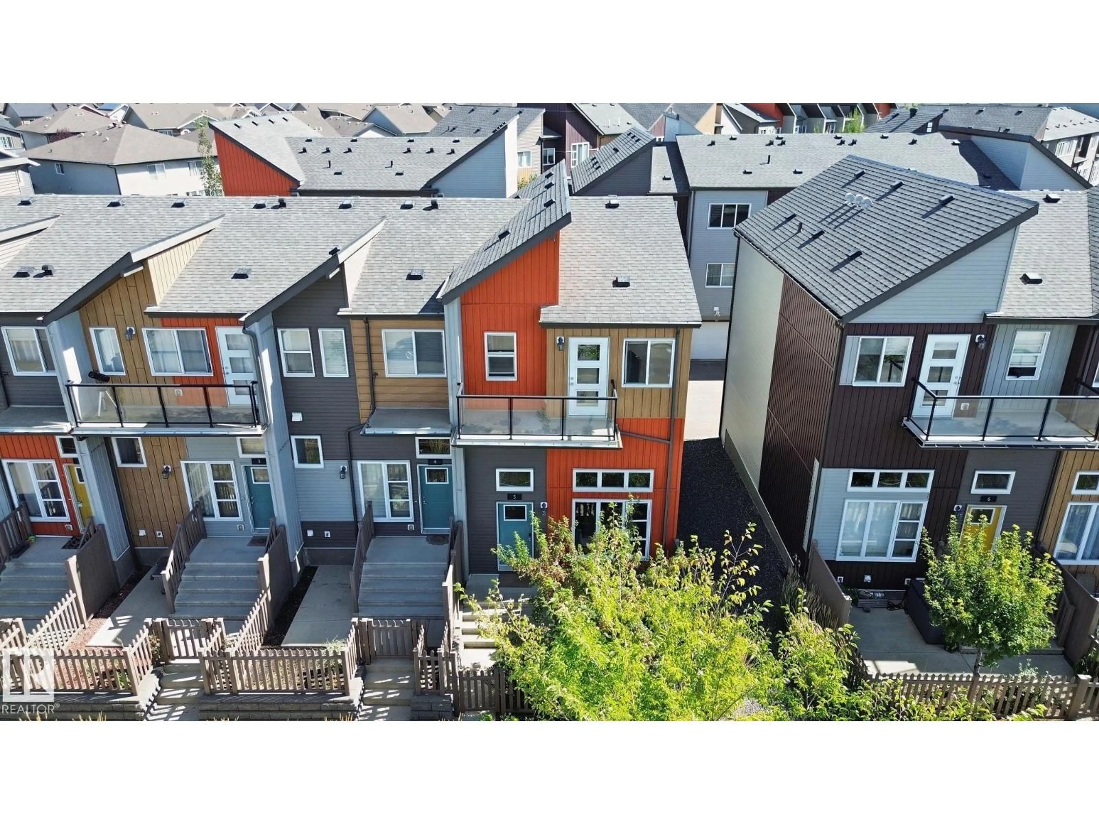 A pic from outside/outdoor area/front of a property/back of a property/a pic from drone, street for #5 - 4470 PROWSE RD, Edmonton Alberta T6W3R5
