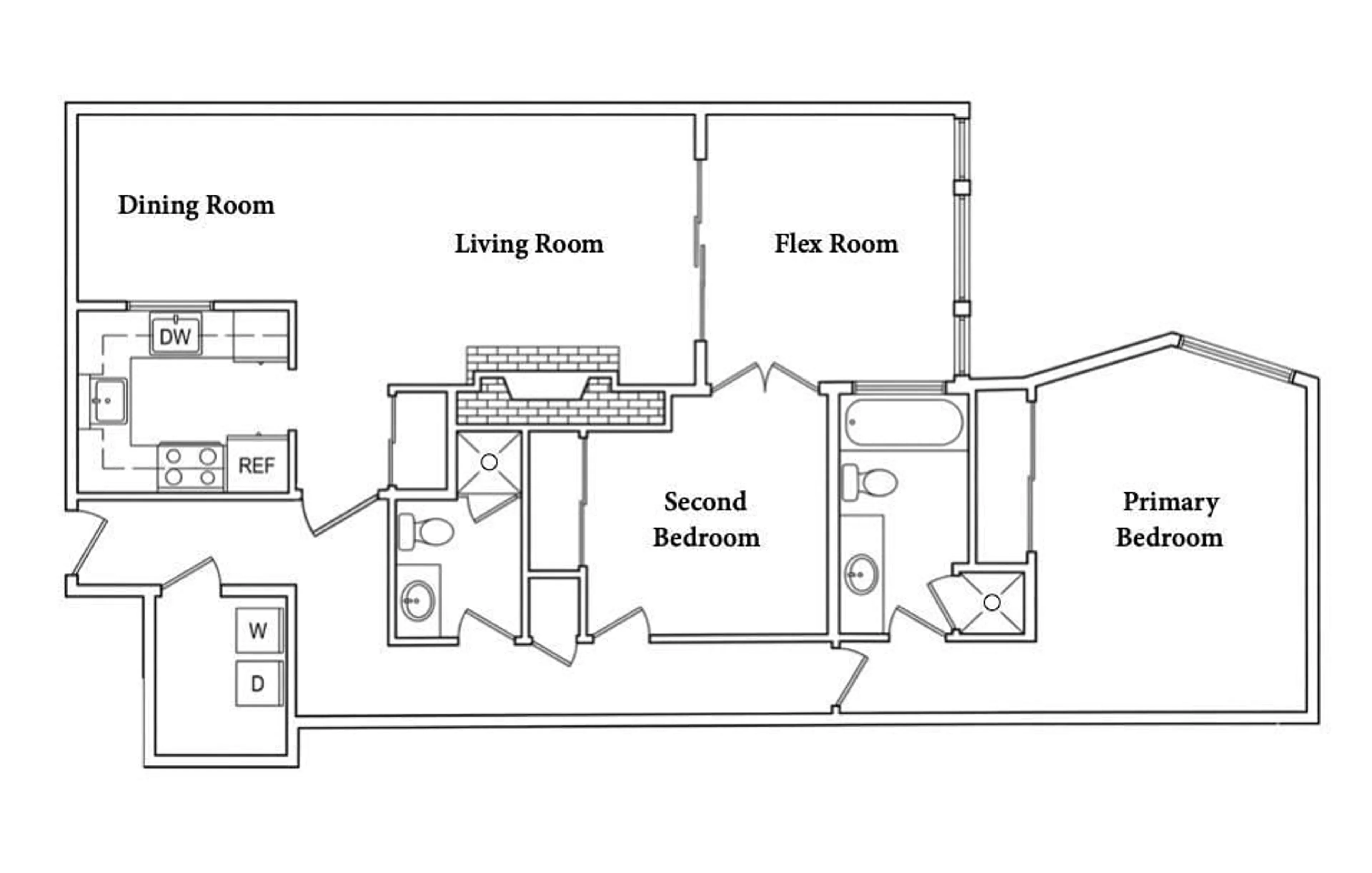 Floor plan for #403 - 10171 119 ST, Edmonton Alberta T5K1Z1