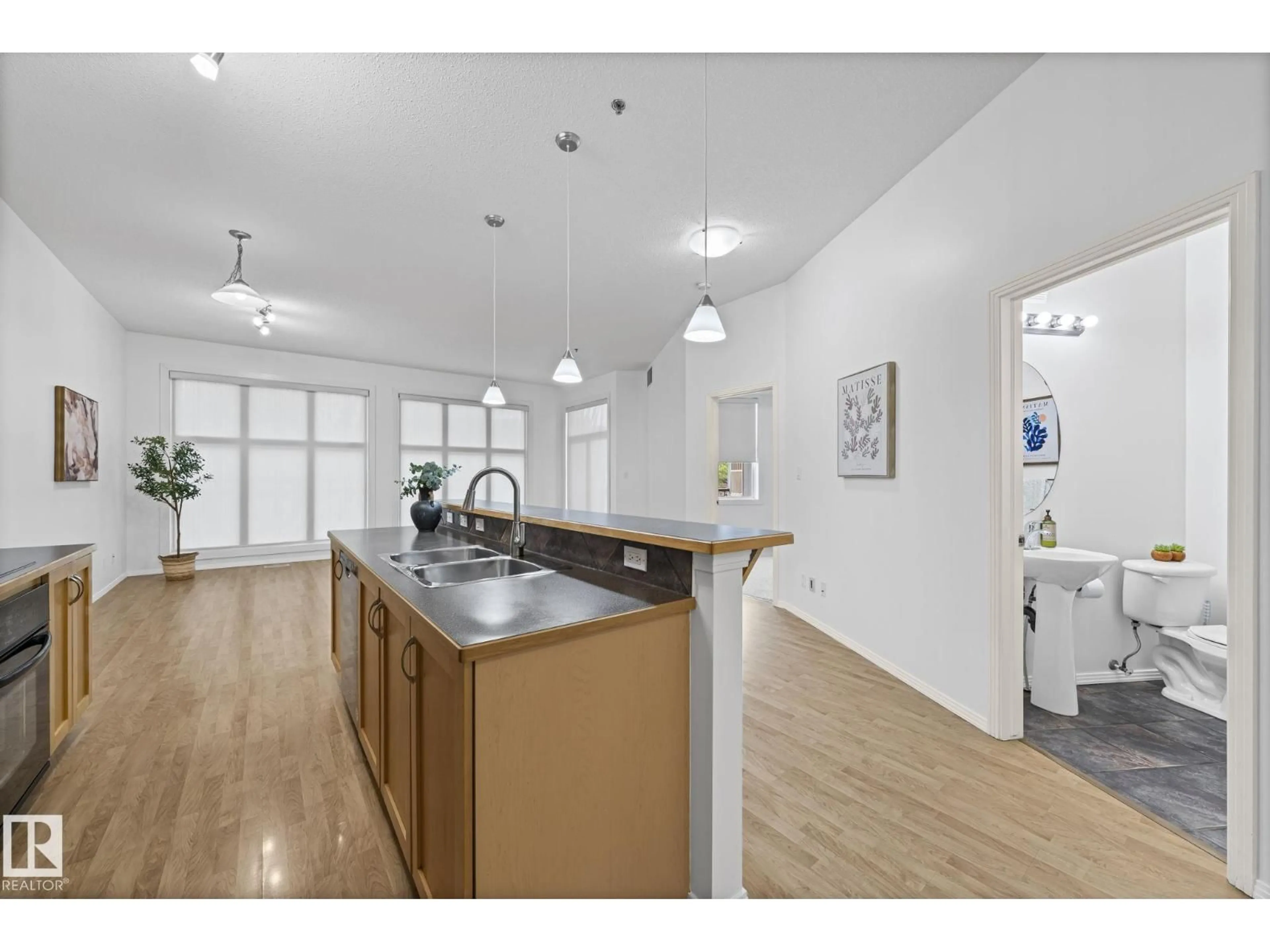 Open concept kitchen, unknown for #308 - 10147 112 ST NW, Edmonton Alberta T5K1M1