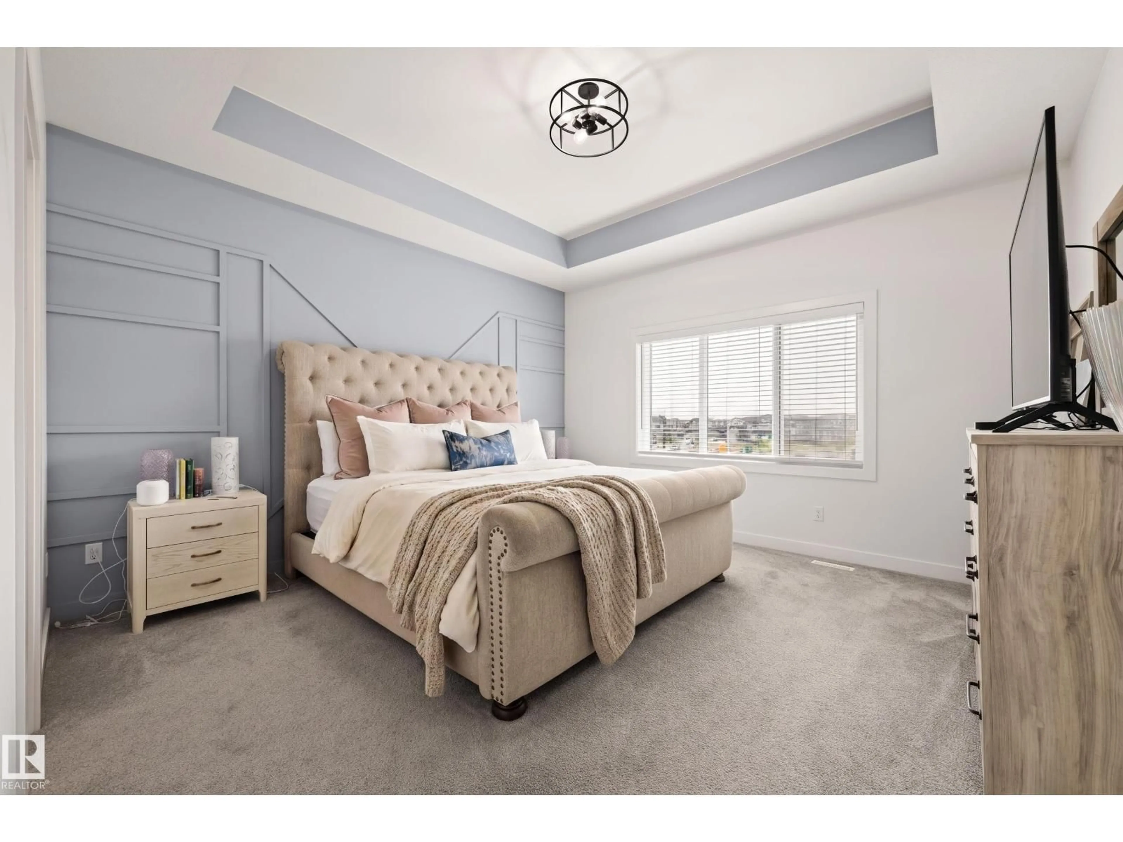 Bedroom with bed, unknown for 1367 SISKIN WD, Edmonton Alberta T5S0R3
