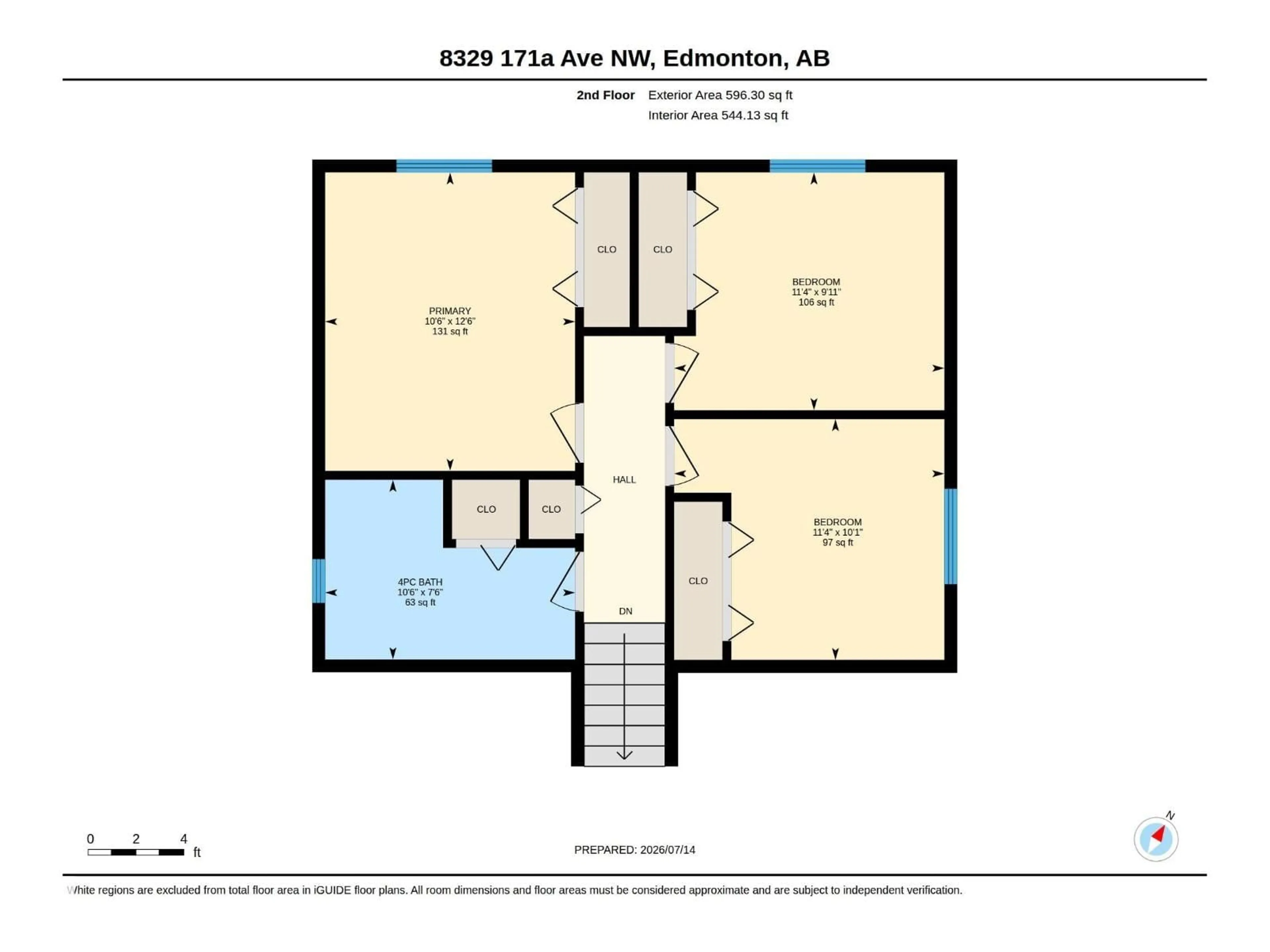 Floor plan for 8329 171A AV, Edmonton Alberta T5Z3E4