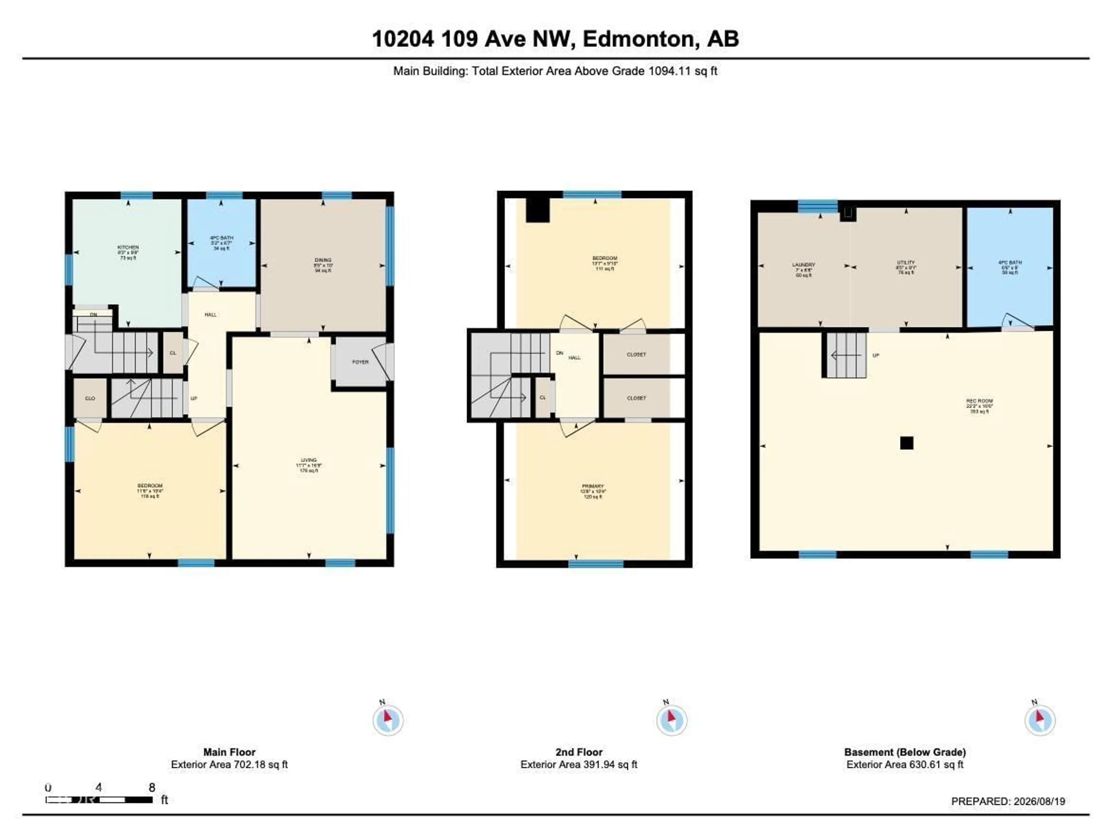 Floor plan for 10204 123 AV, Edmonton Alberta T5G0V6