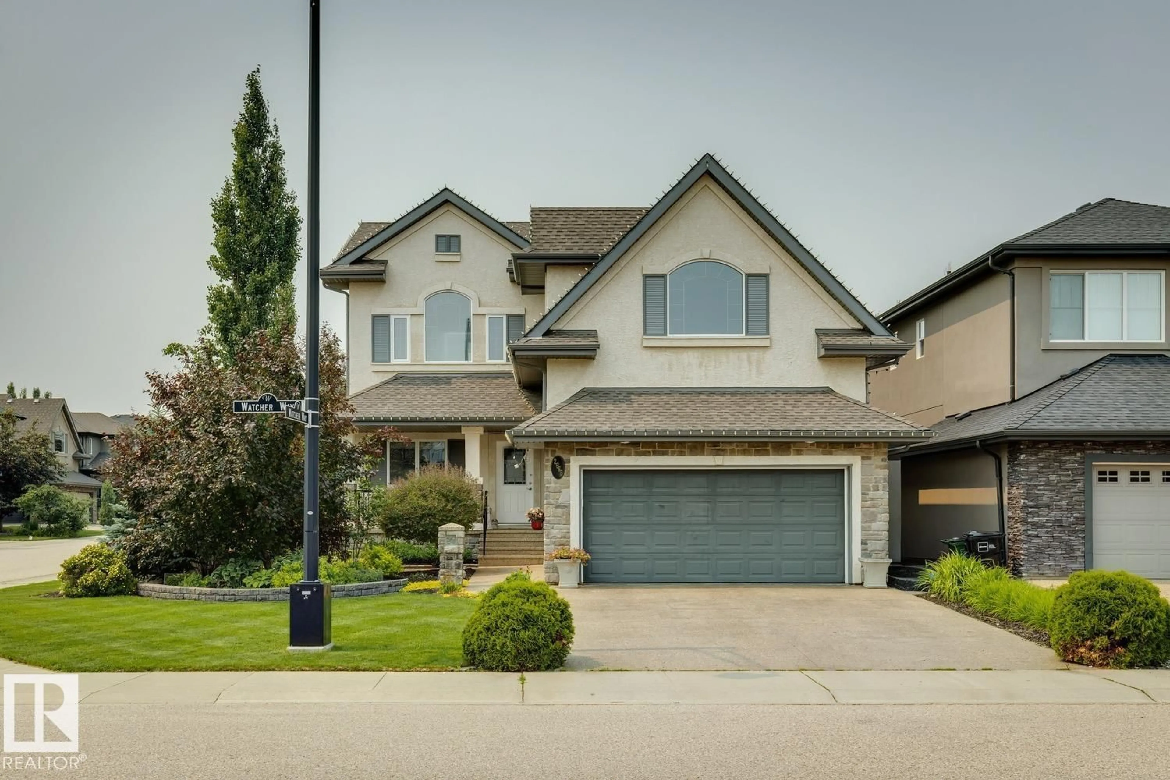 Home with vinyl exterior material, street for SW - 2665 WATCHER WY, Edmonton Alberta T6W0X6