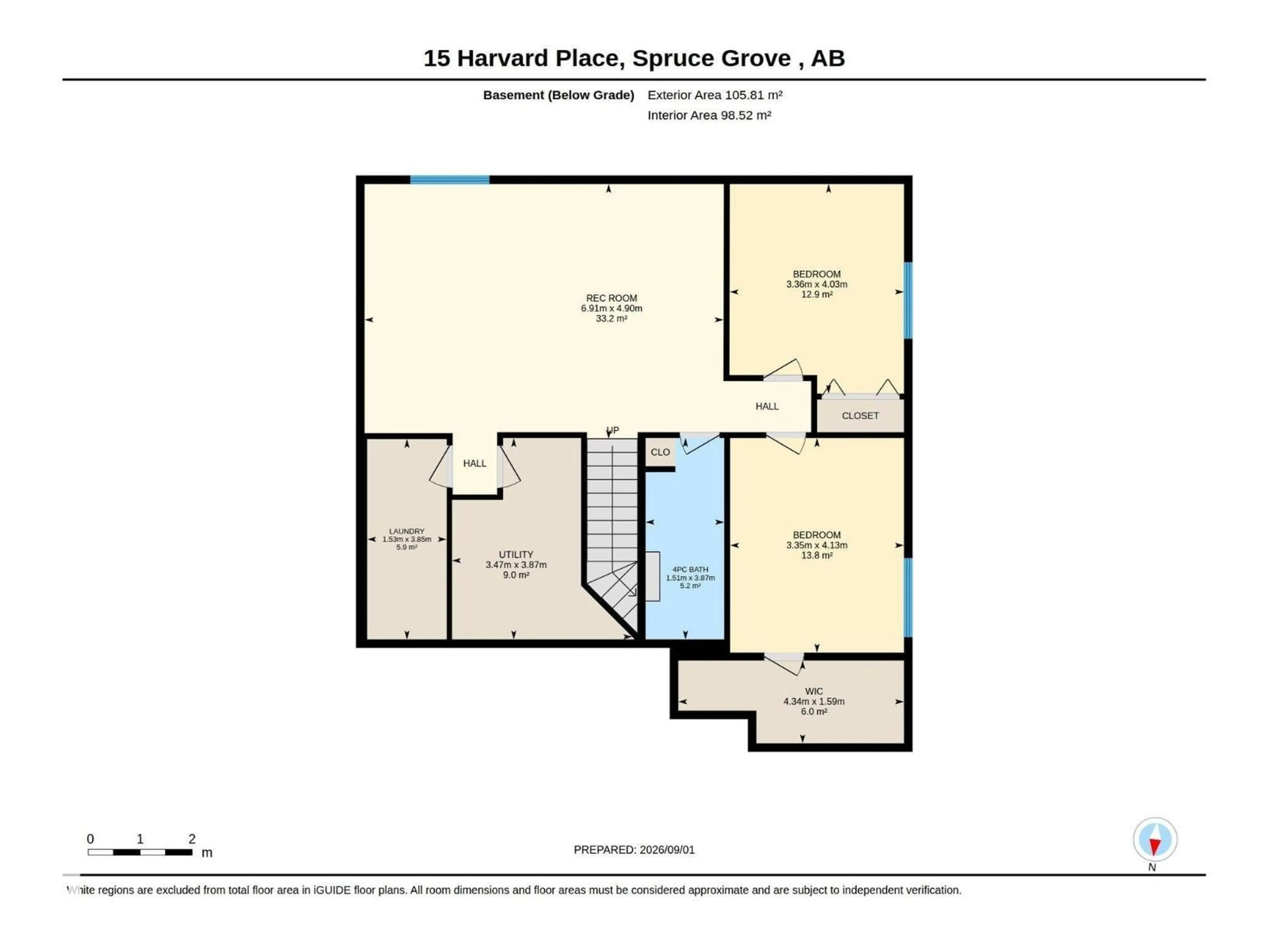 Floor plan for 15 HARVARD PL, Spruce Grove Alberta T7X4K8