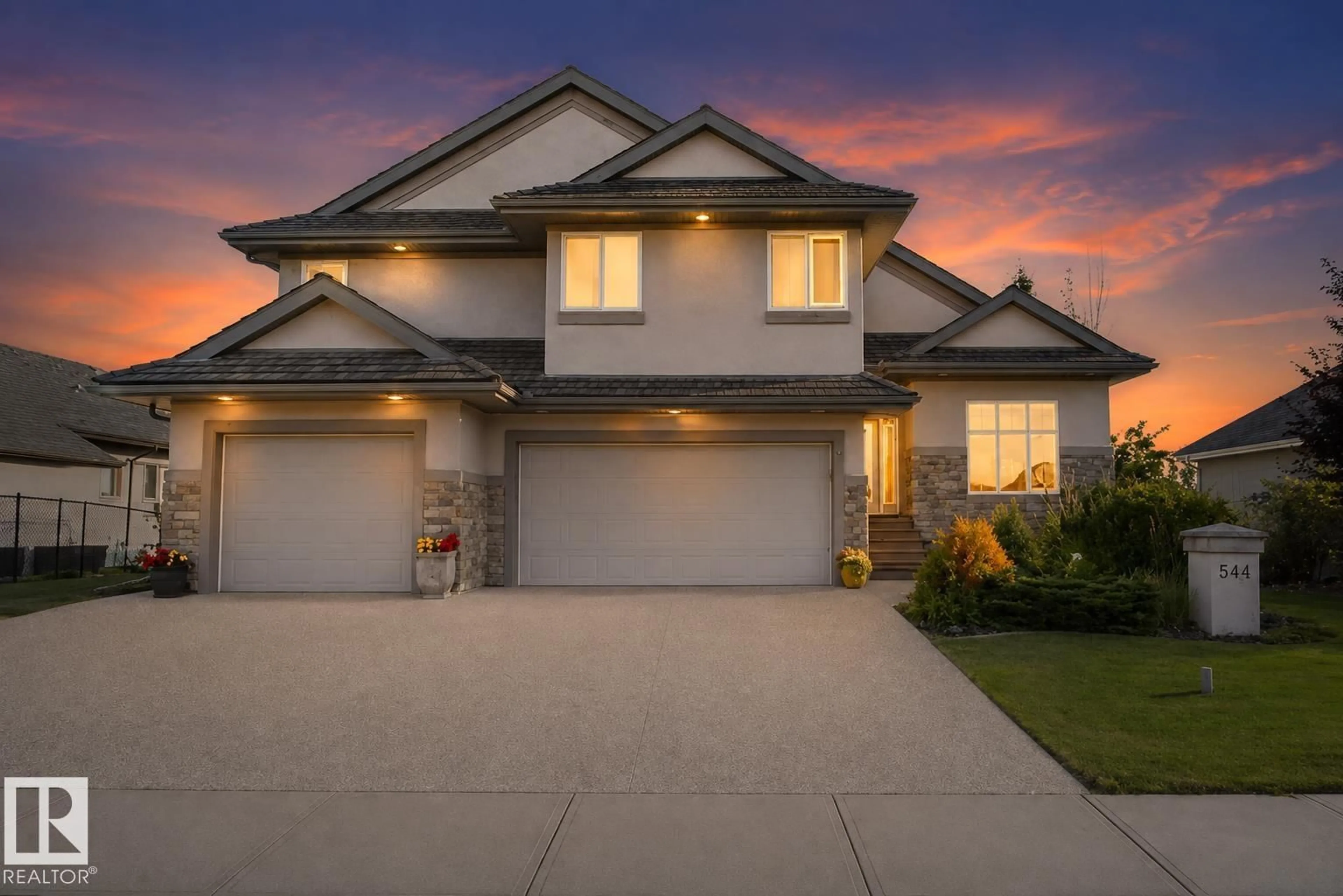Home with brick exterior material, street for 52304 - 544 RGE ROAD 233, Rural Strathcona County Alberta T8B1C9