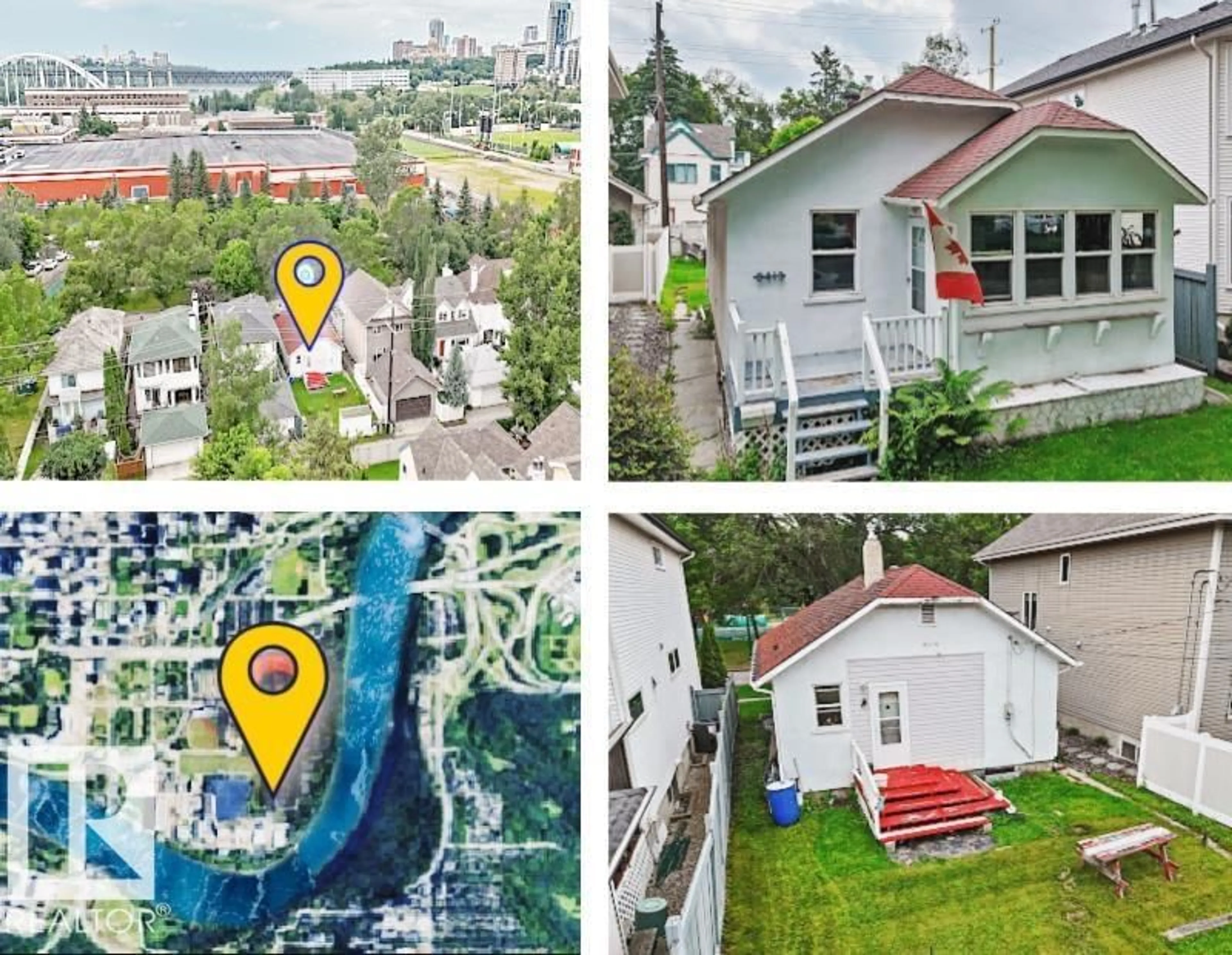 A pic from outside/outdoor area/front of a property/back of a property/a pic from drone, unknown for 9413 101 ST, Edmonton Alberta T5K0W5