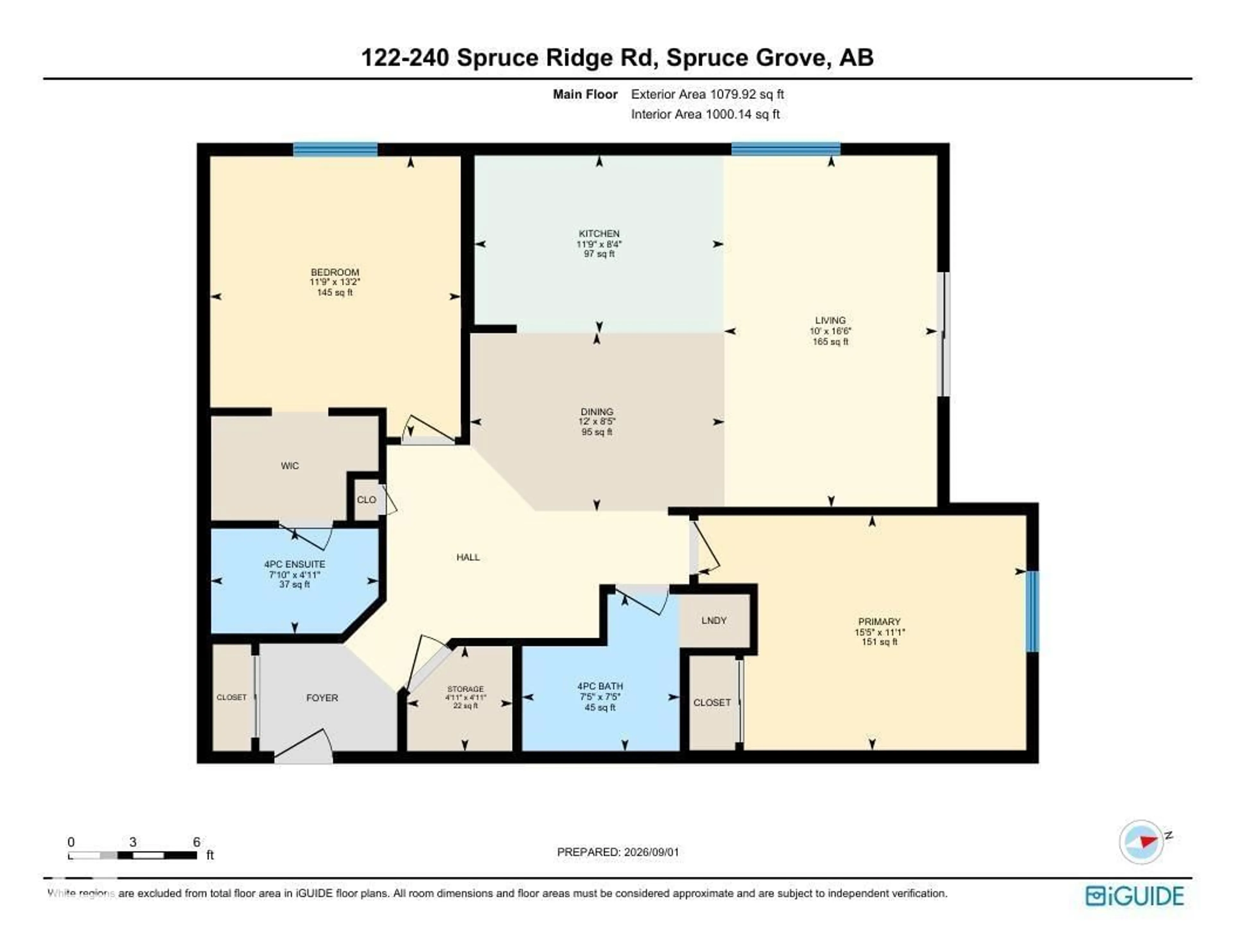 Floor plan for 122 240 SPRUCE RIDGE RD, Spruce Grove Alberta T5Y2N2