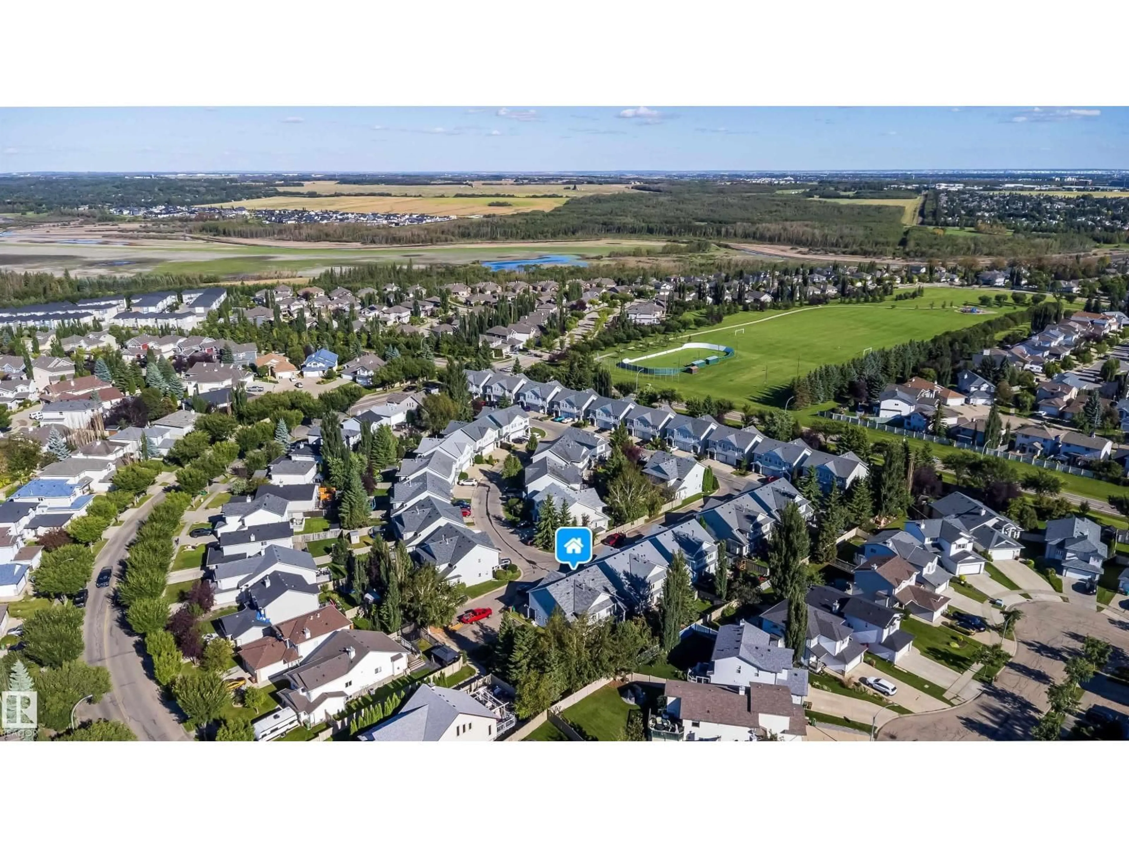 A pic from outside/outdoor area/front of a property/back of a property/a pic from drone, unknown for 29 ERIN RIDGE DR, St. Albert Alberta T8N7E2
