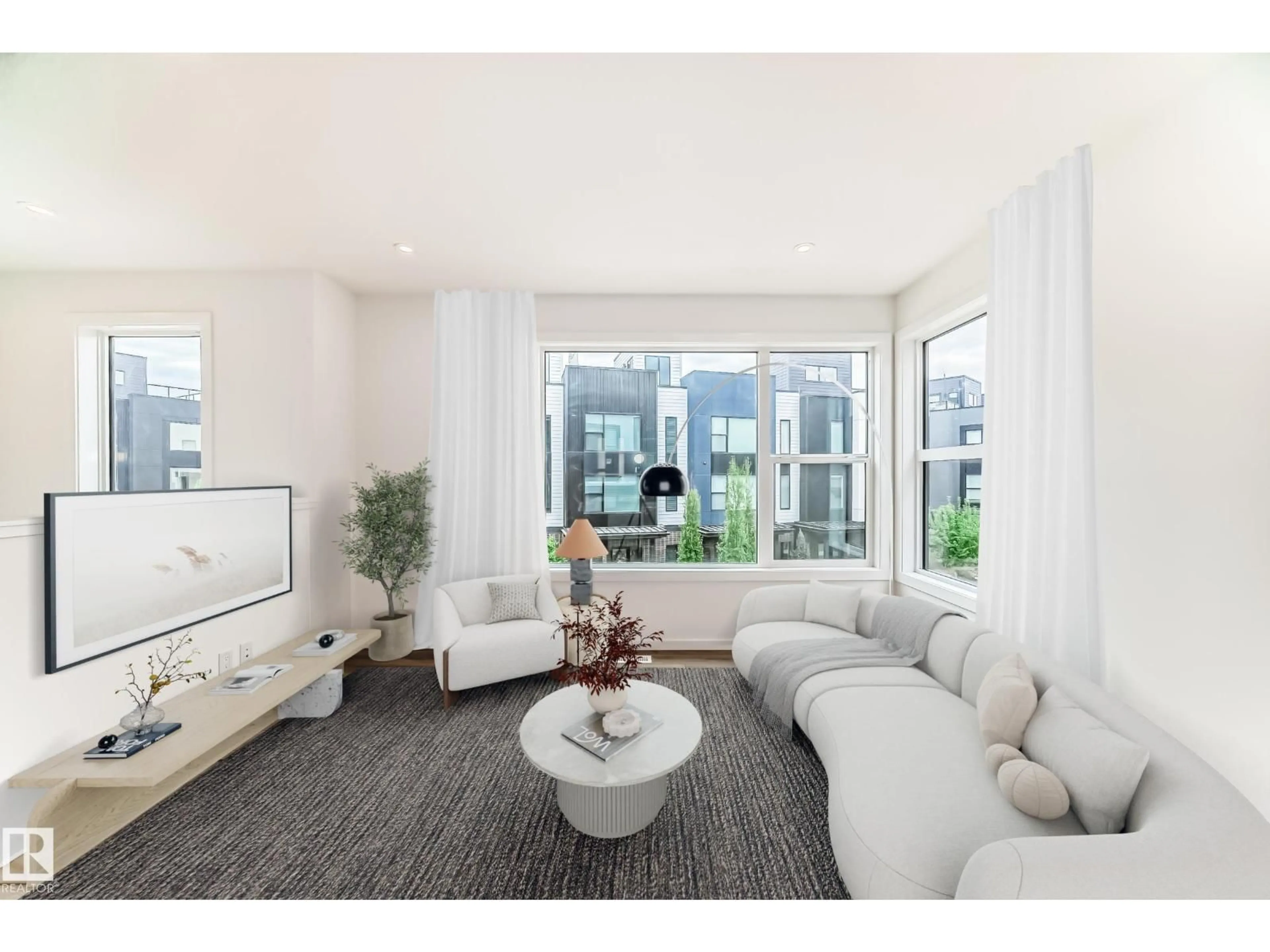 Living room with furniture, unknown for 5 - 68 RONDEAU DR, St. Albert Alberta T8N7X8