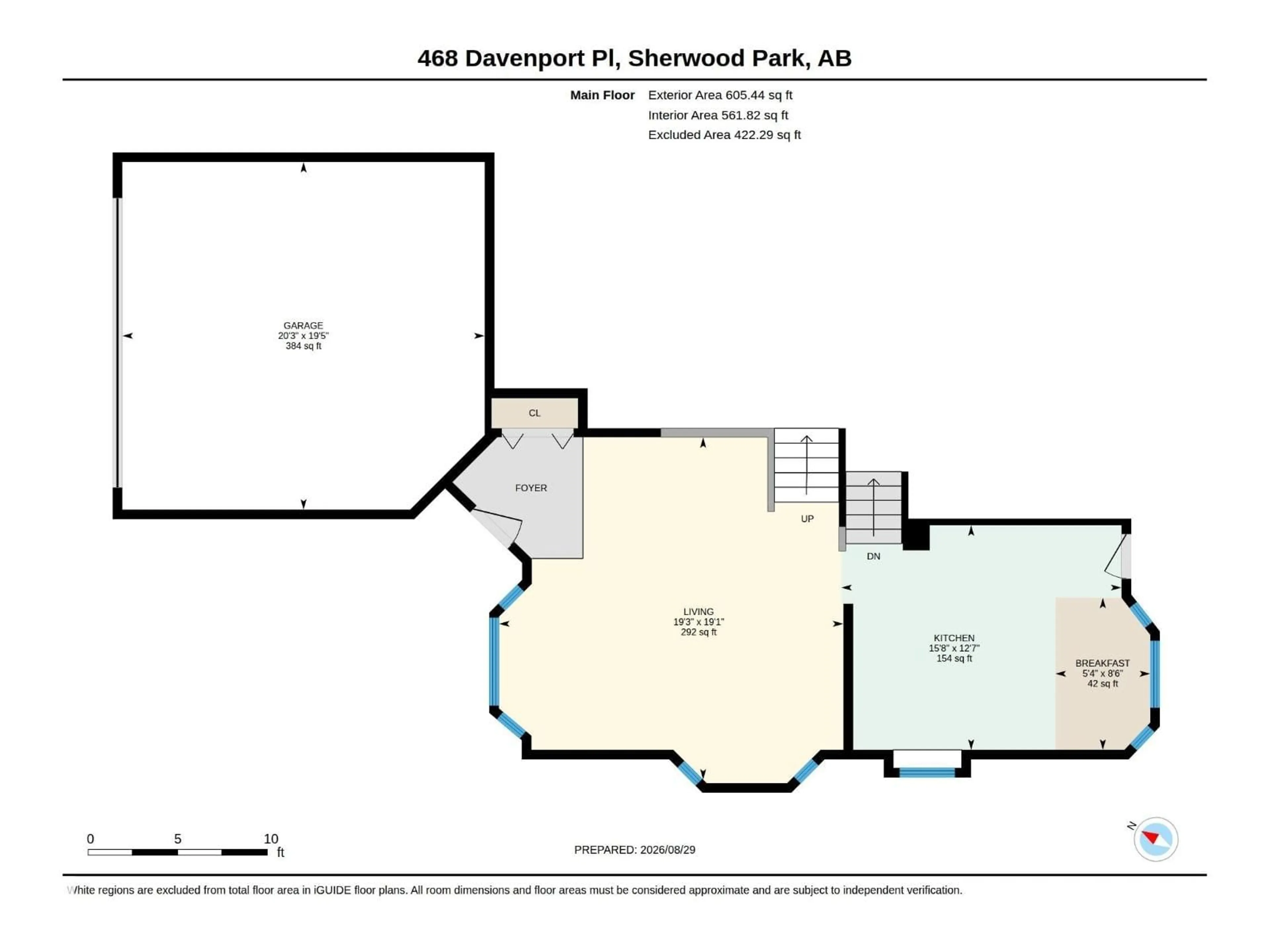 Floor plan for 468 DAVENPORT PL, Sherwood Park Alberta T8H1R9