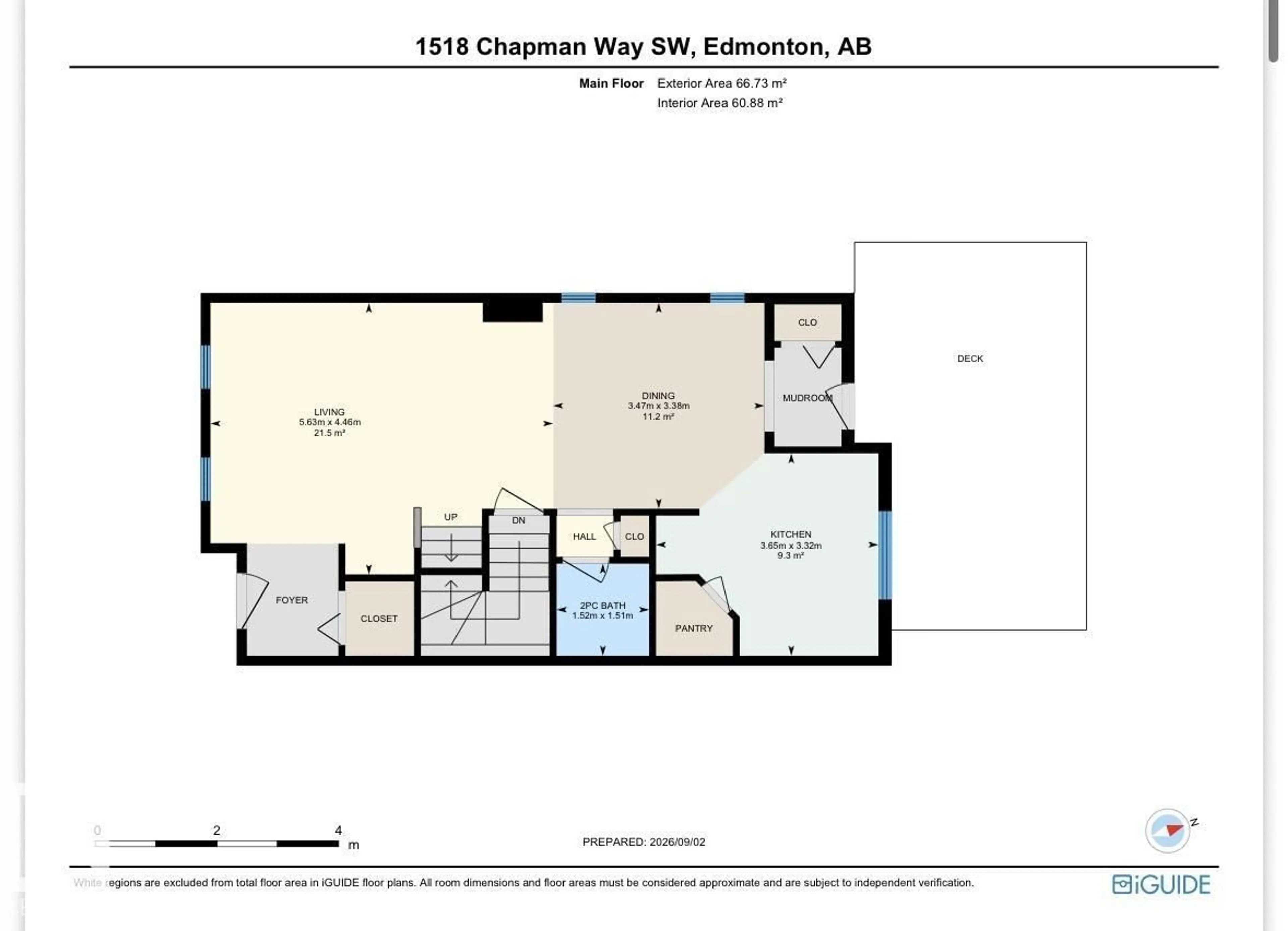 Floor plan for 1518 CHAPMAN WY, Edmonton Alberta T6W0Y9