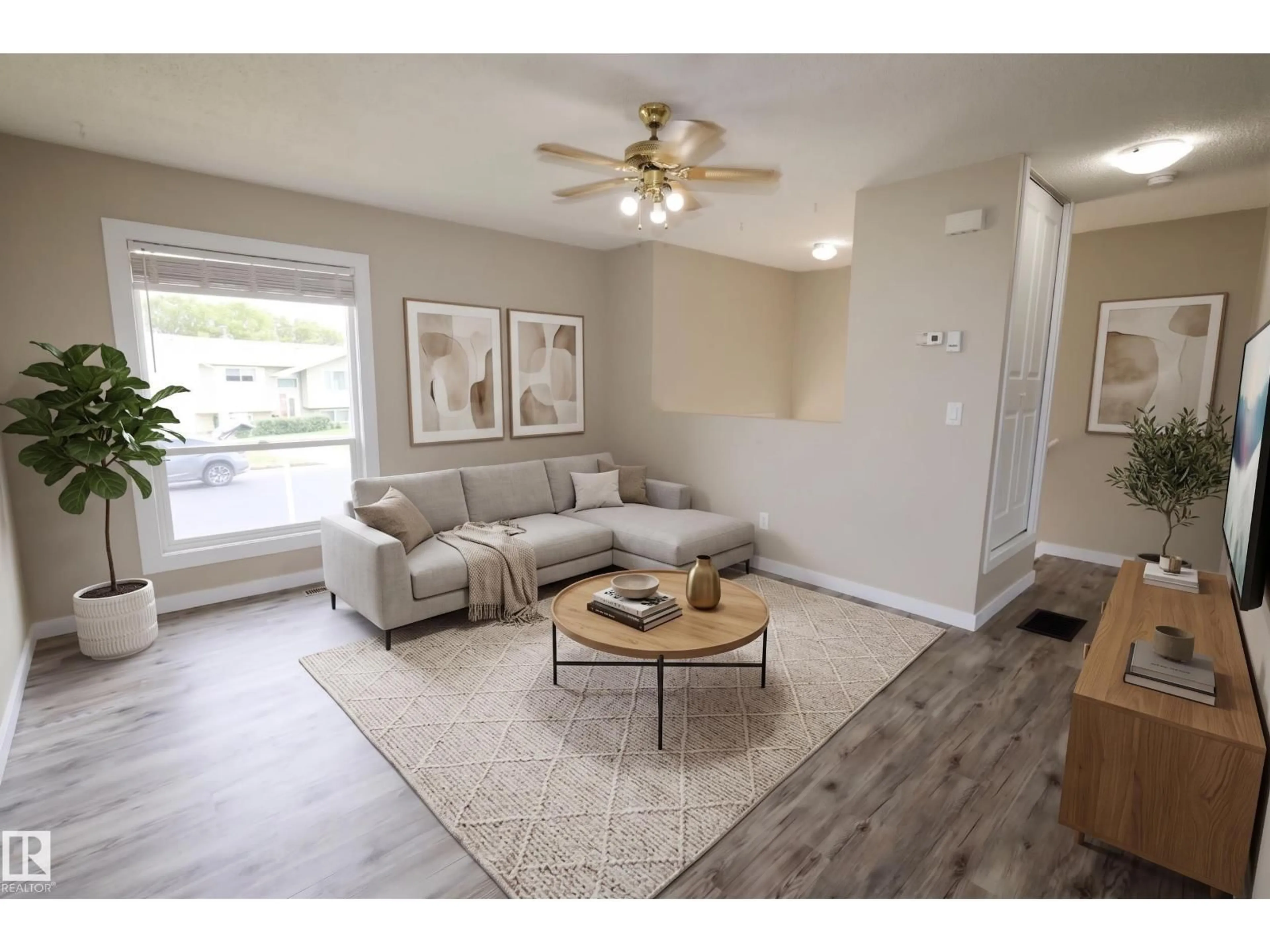 Living room with furniture, unknown for 9704 104 ST, Morinville Alberta T8R1C8