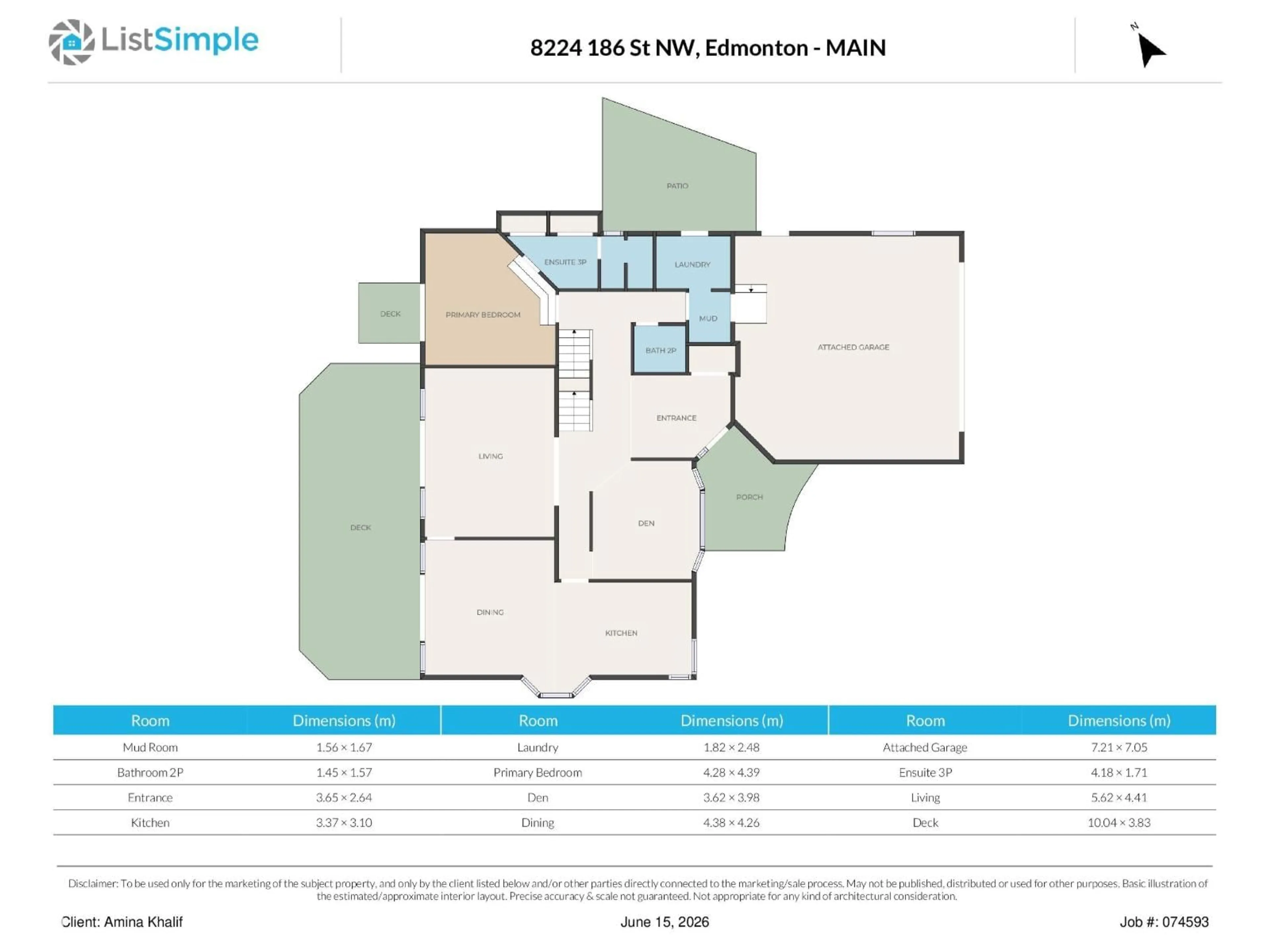 Floor plan for NW - 8224 186 ST, Edmonton Alberta T5T1H4