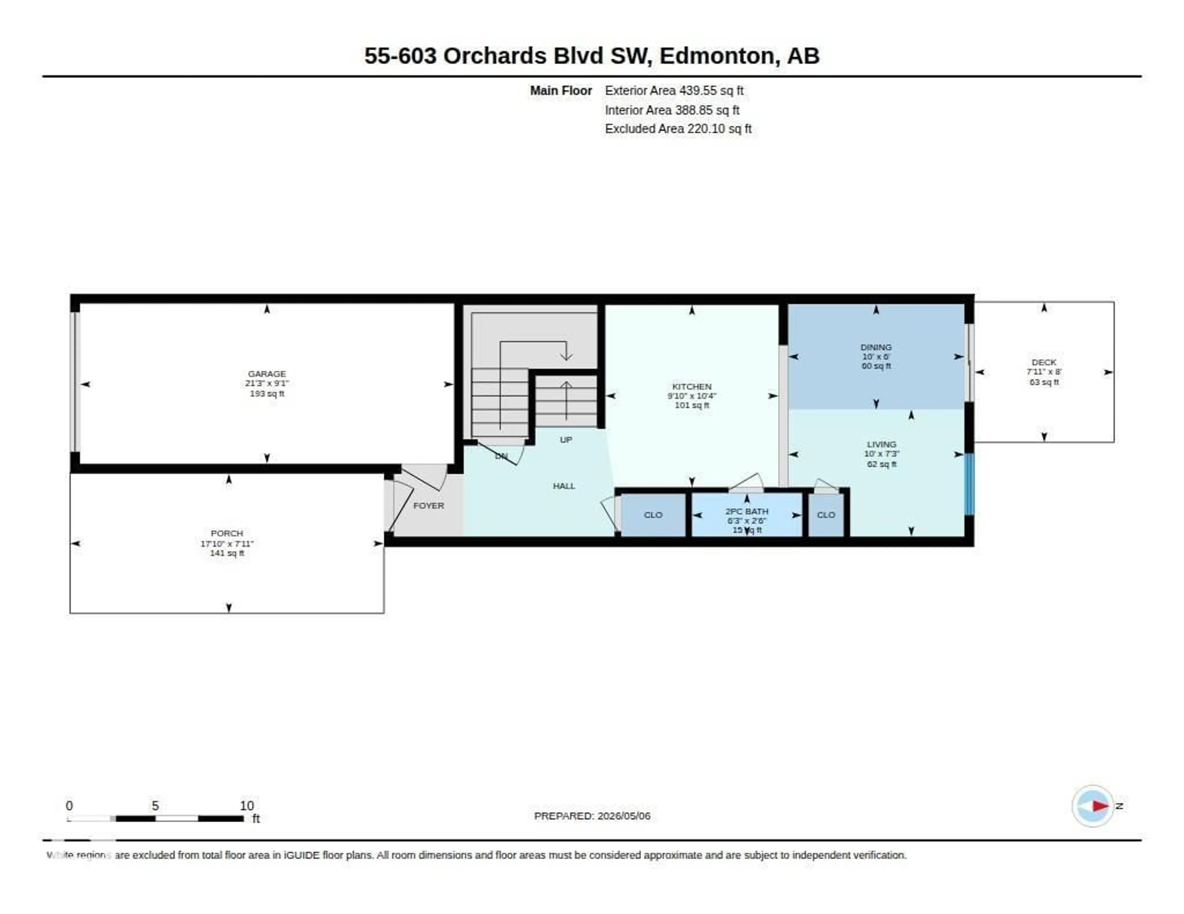 Floor plan for 603 ORCHARDS BV, Edmonton Alberta T6X2W8