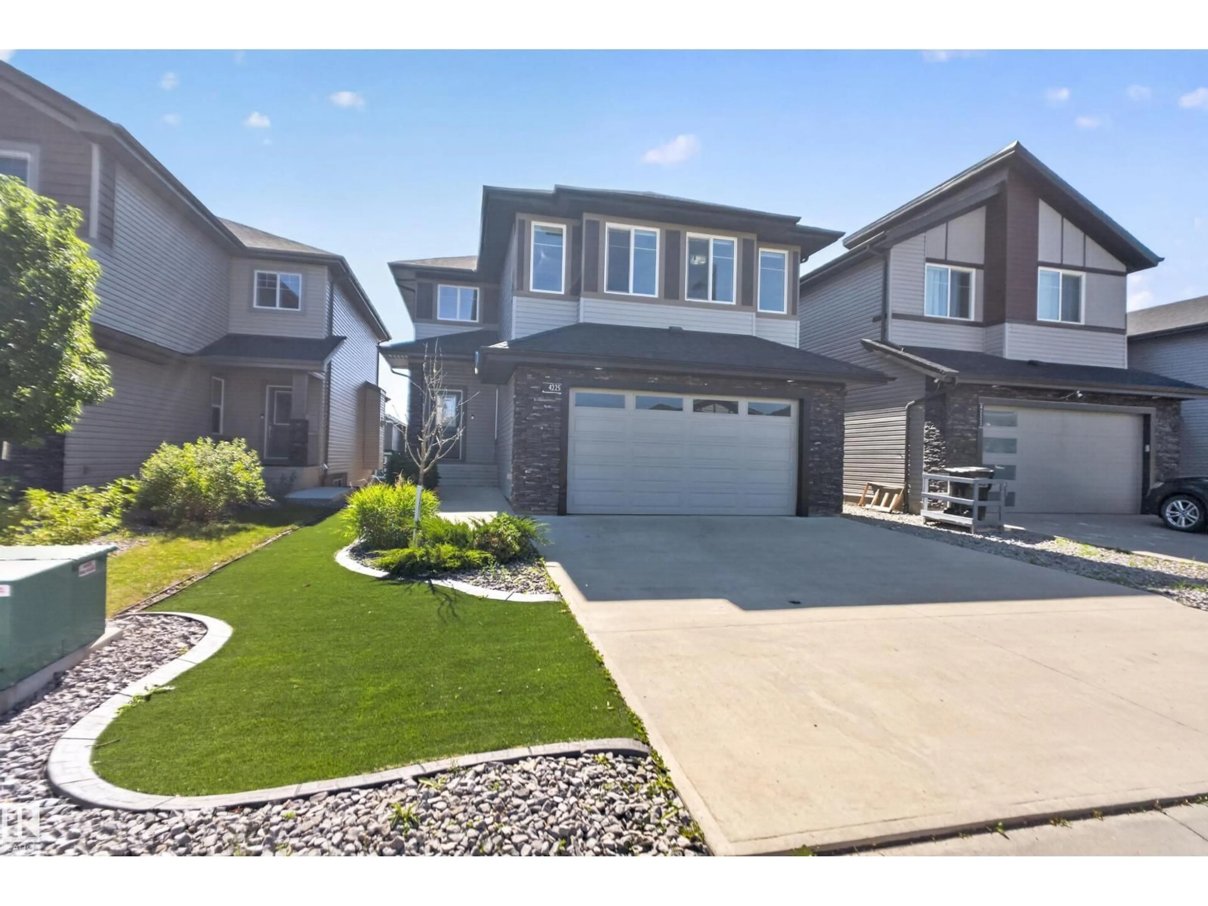 Home with vinyl exterior material, street for 4225 CHARLES CL, Edmonton Alberta T6W0Z5